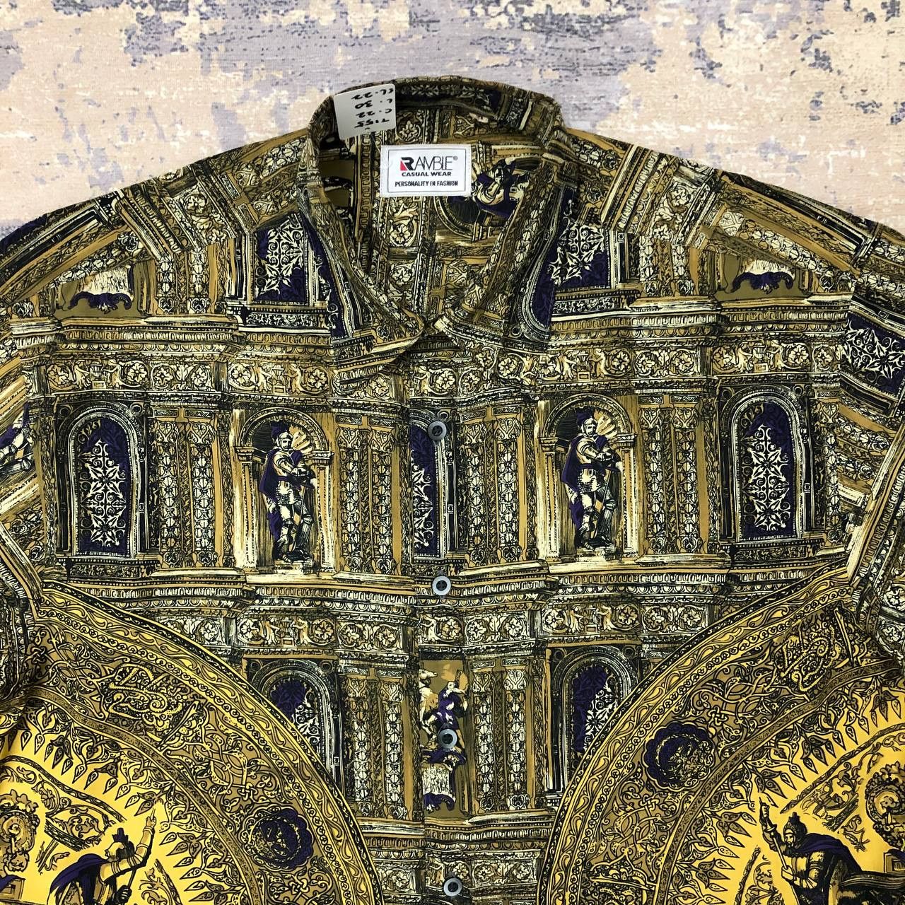 Vintage T155 VTG ROME EMPIRE FULLPRINT SILK BY RAMBLE SHIRT Size US L / EU 52-54 / 3 - 2 Thumbnail