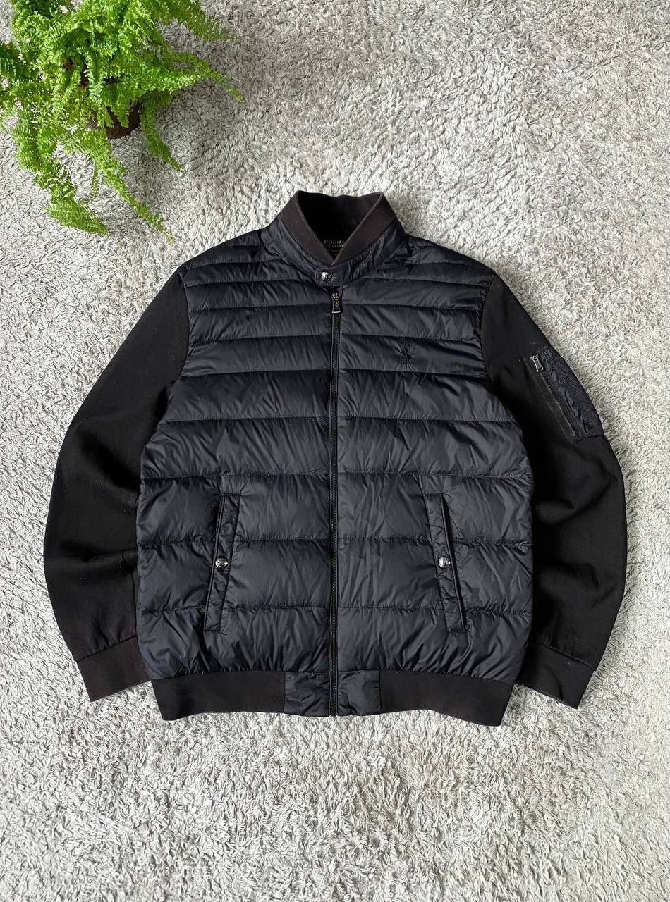 Bomber Jacket Black Polo Ralph Lauren Hybrid Padded Jacket 00s
