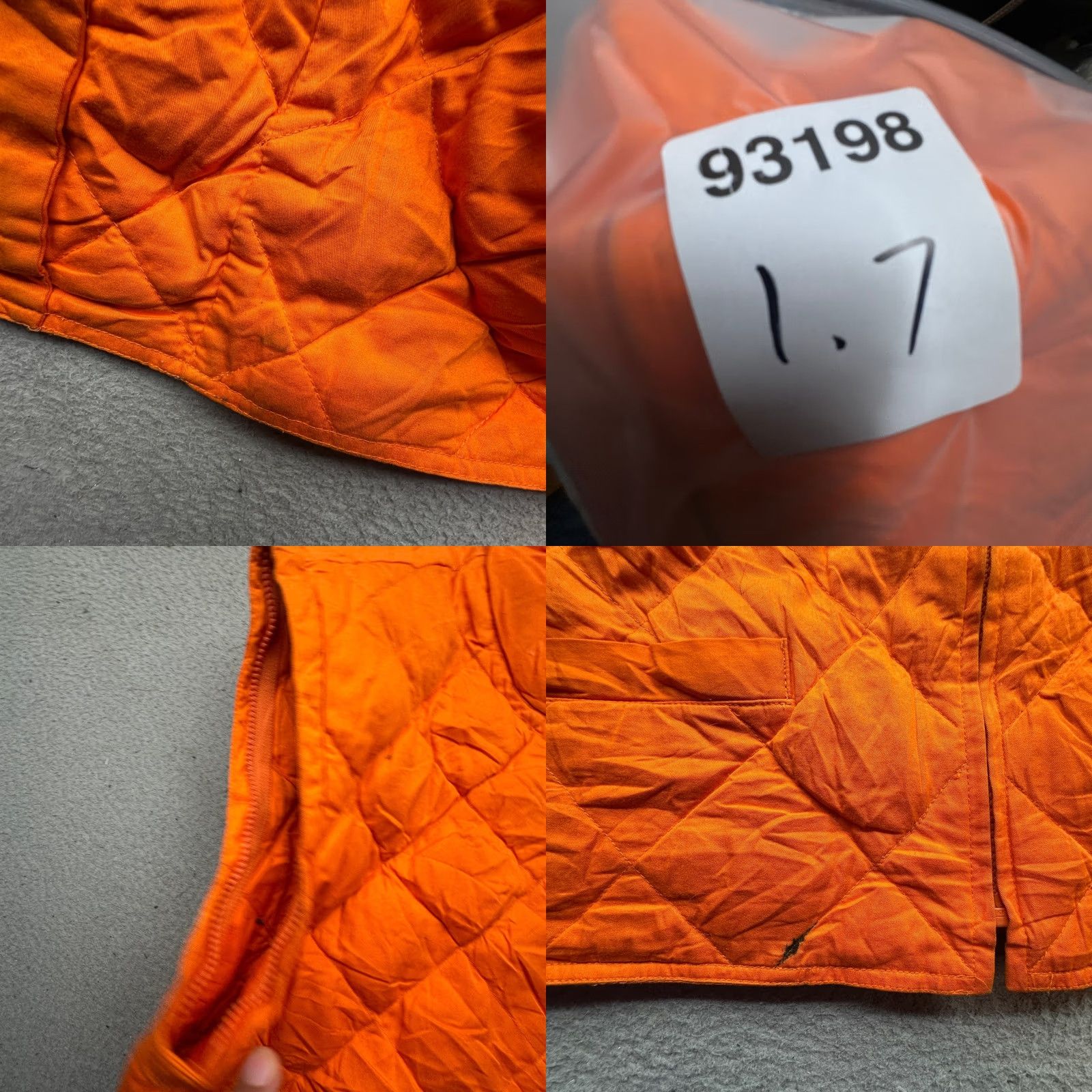 J.Crew VINTAGE J.CREW Duck Down Hunting Quilted Vest Mens Large Orange Convertible Vest Size US L / EU 52-54 / 3 - 9 Thumbnail