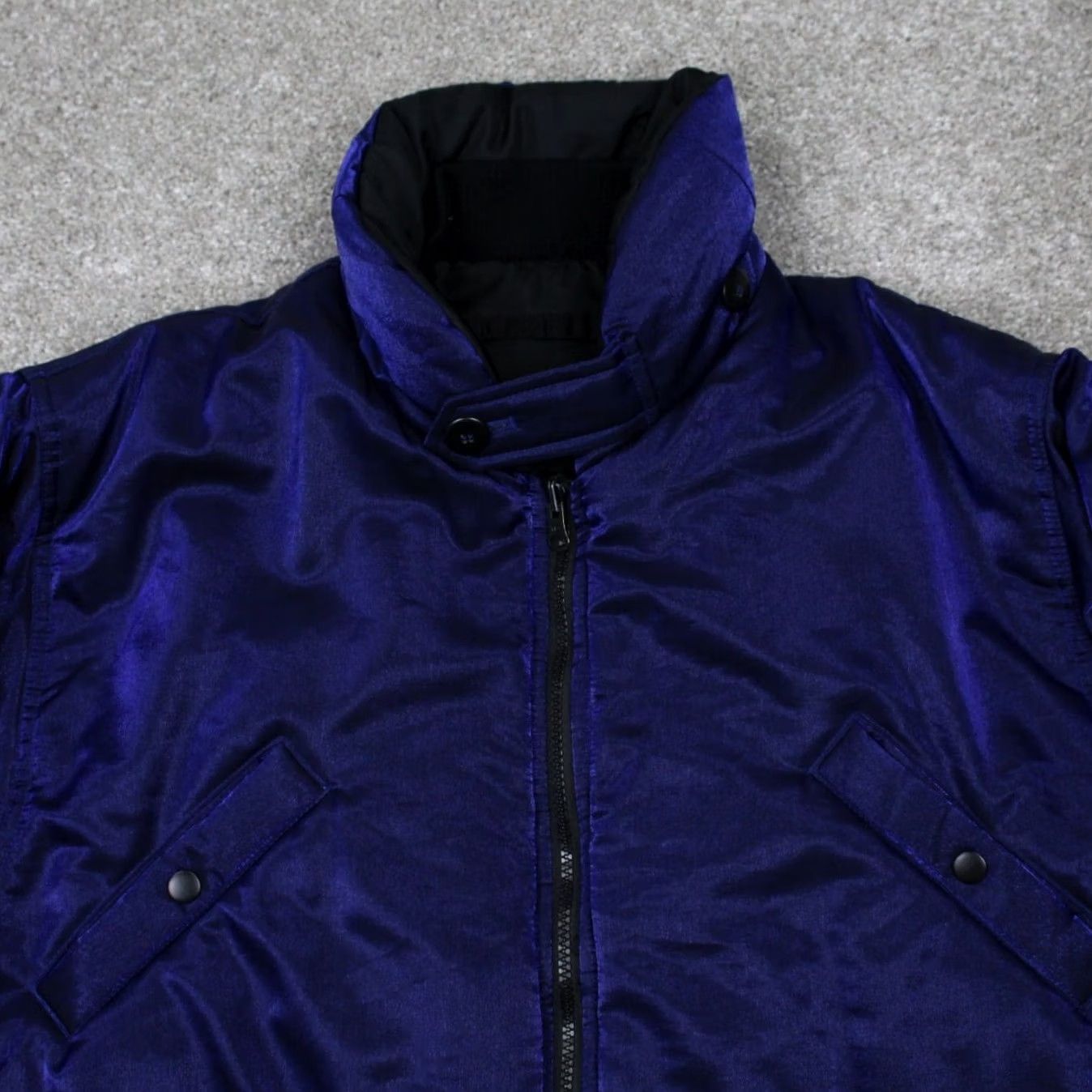 Vintage VTG Colebrook Jacket Womens Medium Purple/Black Reversible Puffy Winter Coat Size M / US 6-8 / IT 42-44 - 4 Thumbnail