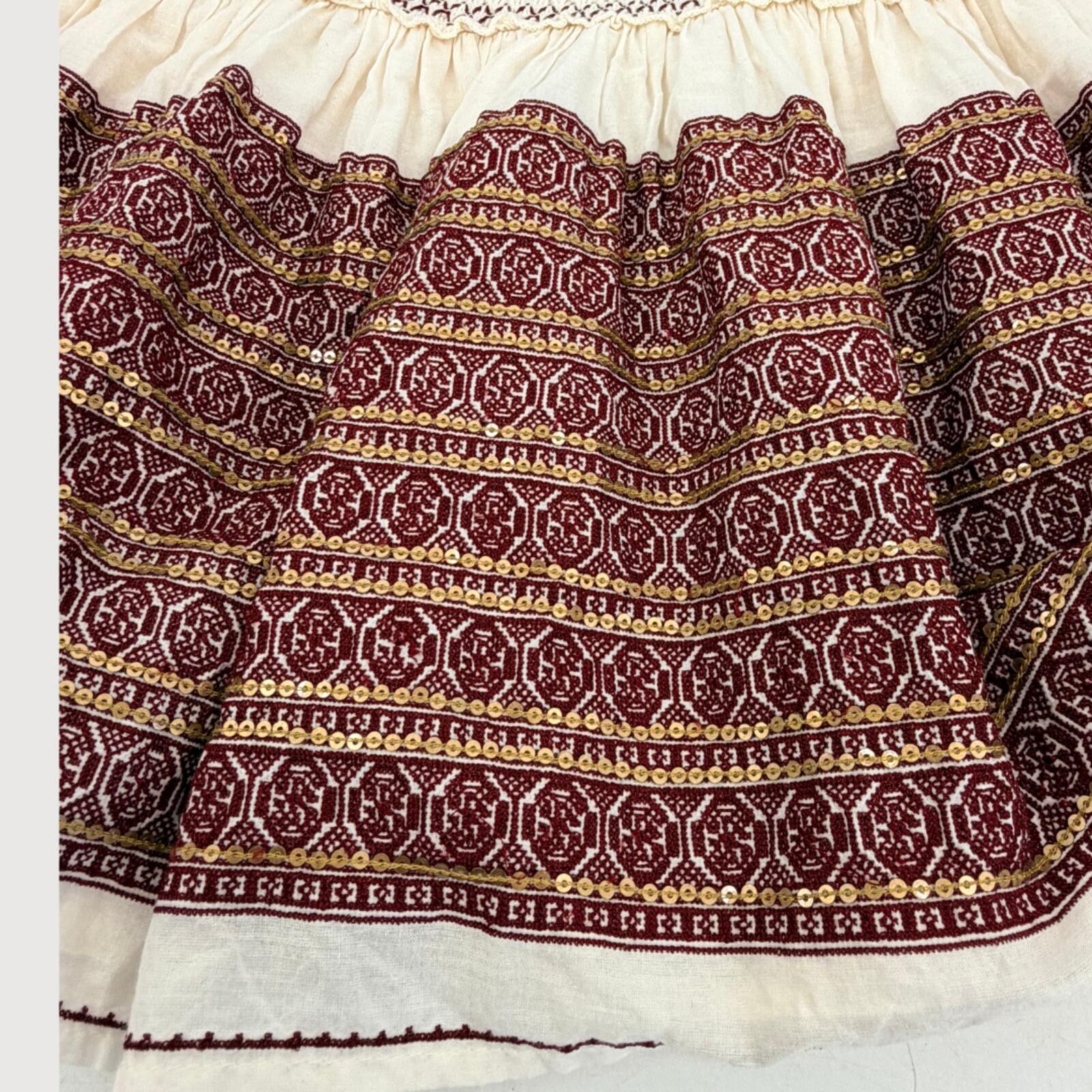 Other LoveShackFancy Embroidered Boho Mini Skirt Cream 0 Size 25" / US 0 / IT 36 - 3 Thumbnail