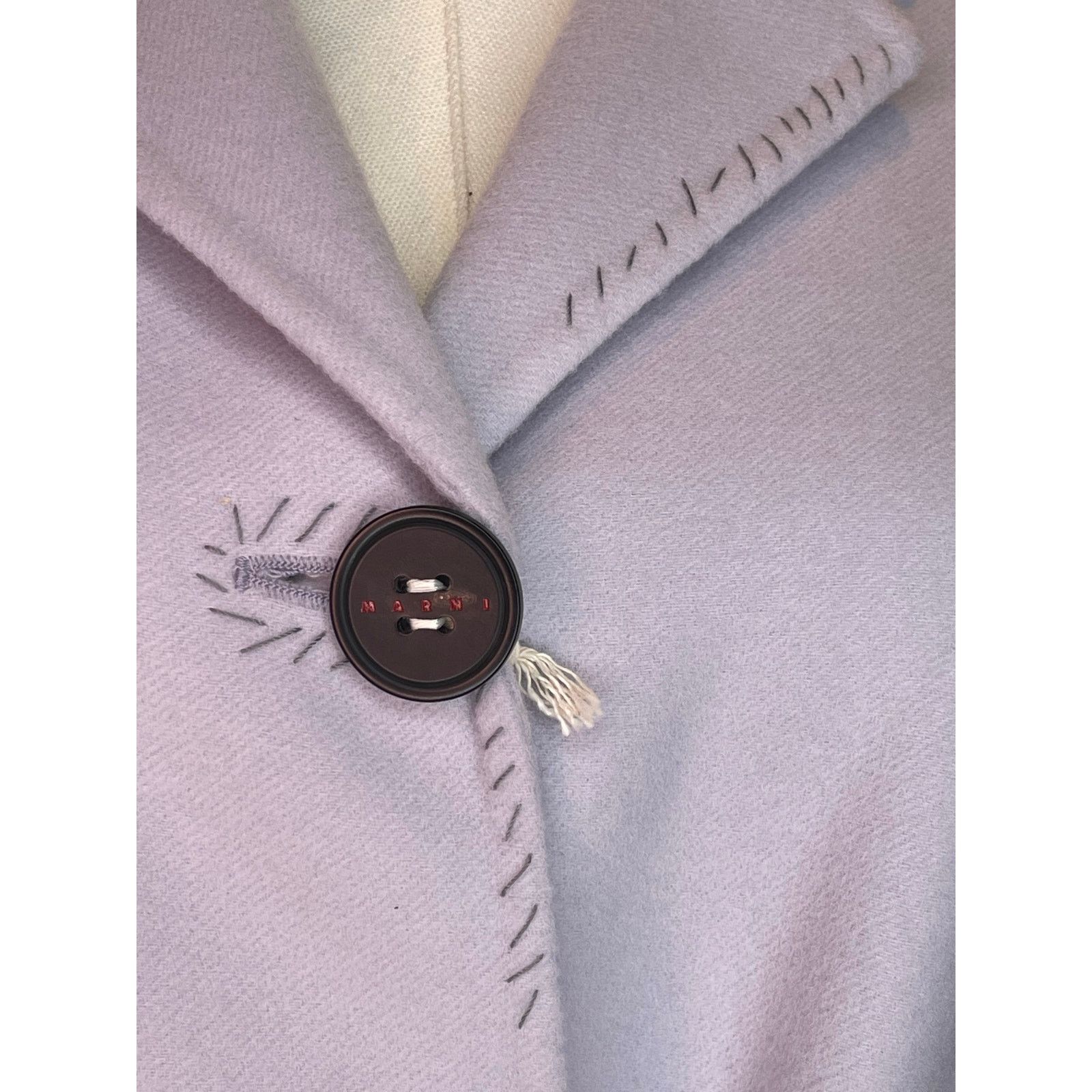 Marni Marni Lilac Wool Cashmere Belted Coat –Size 40 NWT Size M / US 6-8 / IT 42-44 - 11 Thumbnail
