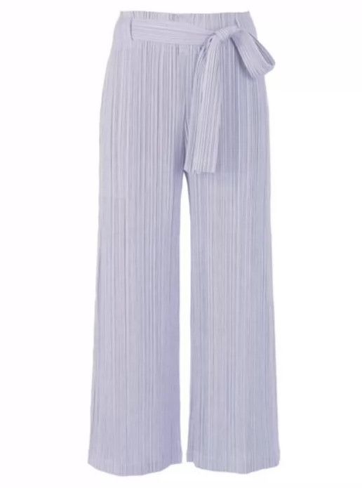 Issey Miyake Issey Miyake size:2 Pearl blue pleated trousers Size 22" - 1 Thumbnail