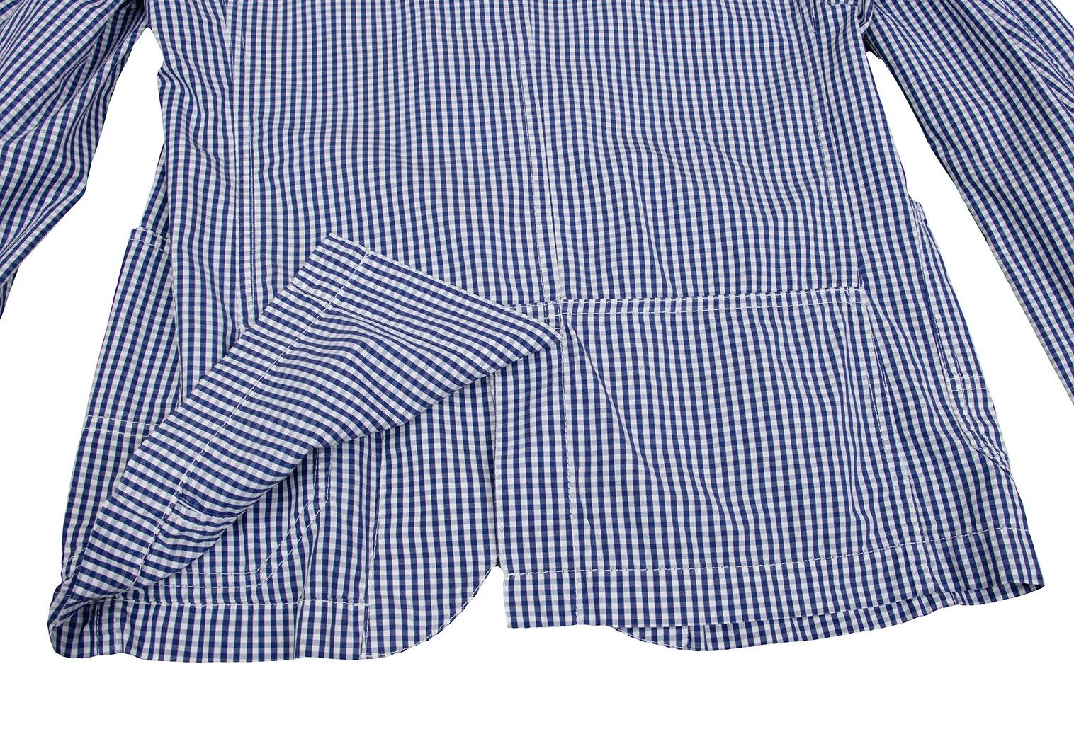 Junya Watanabe Double Button Check Shirt Jacket in Blue and White, Size S Size US S / EU 44-46 / 1 - 15 Thumbnail