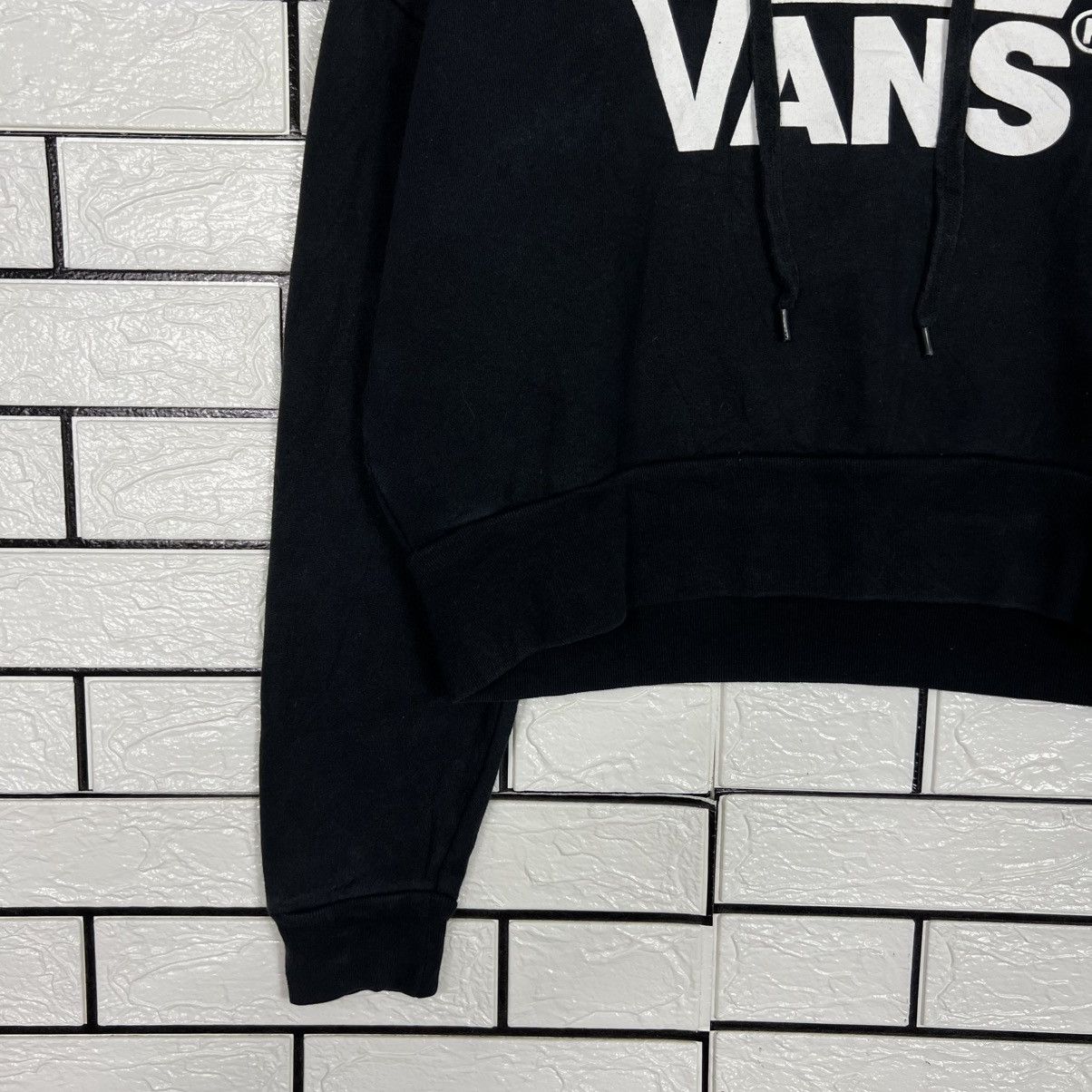 Vans VANS Big Logo Cropped Pullover Hoodie Sweatshirt #4083-C186 Size ONE SIZE - 5 Thumbnail