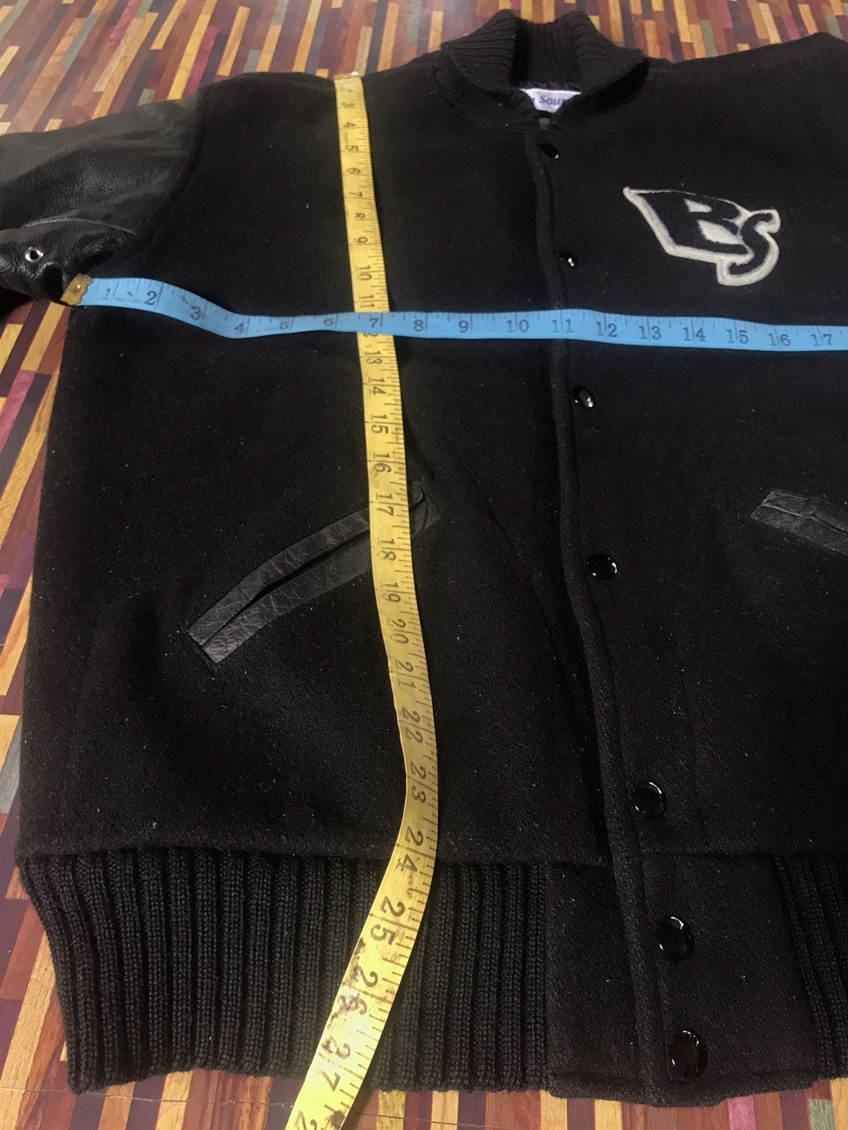 Other 🔥🔥🔥Vtg Wool Varsity sleeve leather Jacket Size US M / EU 48-50 / 2 - 15 Thumbnail