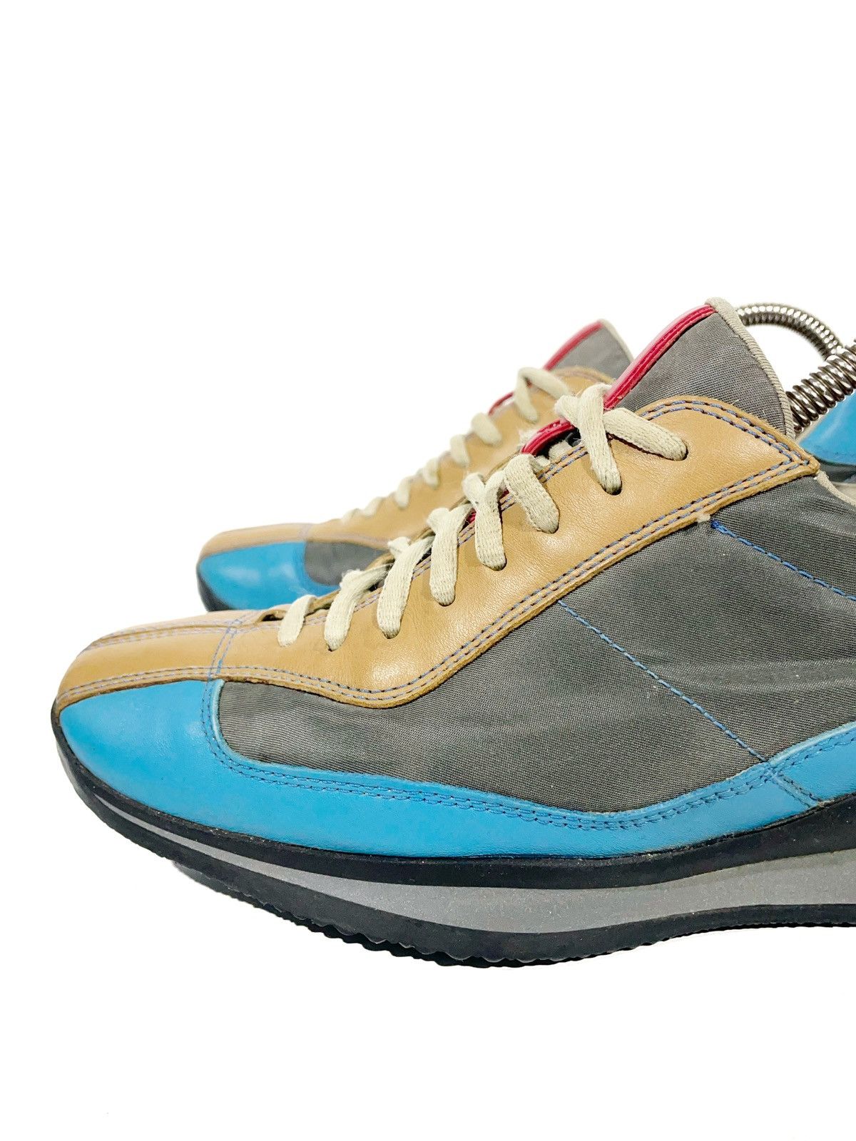 Prada Prada Vintage Leather Nylon Bowling Style Women Sneakers 38 Size US 8 / IT 38 - 3 Thumbnail