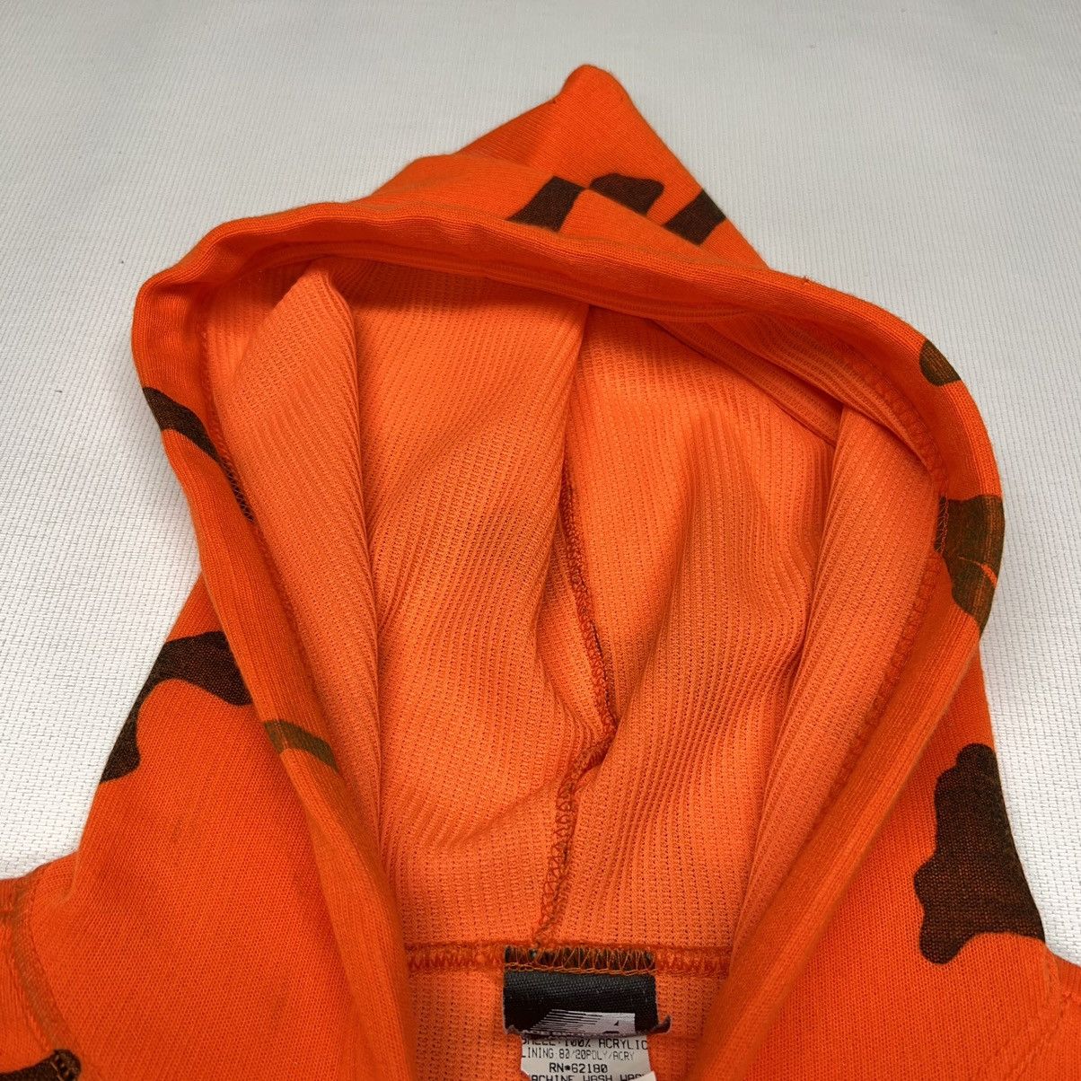 Vintage Ace Sportswear Hoodie Orange Blaze Camo Hooded Sweatshirt Size US M / EU 48-50 / 2 - 8 Thumbnail