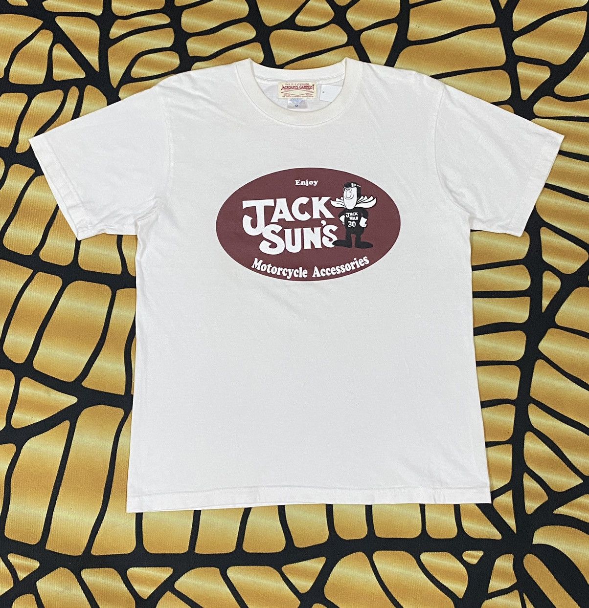Vintage RARE VINTAGE Y2K JACK SUNS MOTORCYCLE WHITE TEE Size US M / EU 48-50 / 2 - 1 Thumbnail