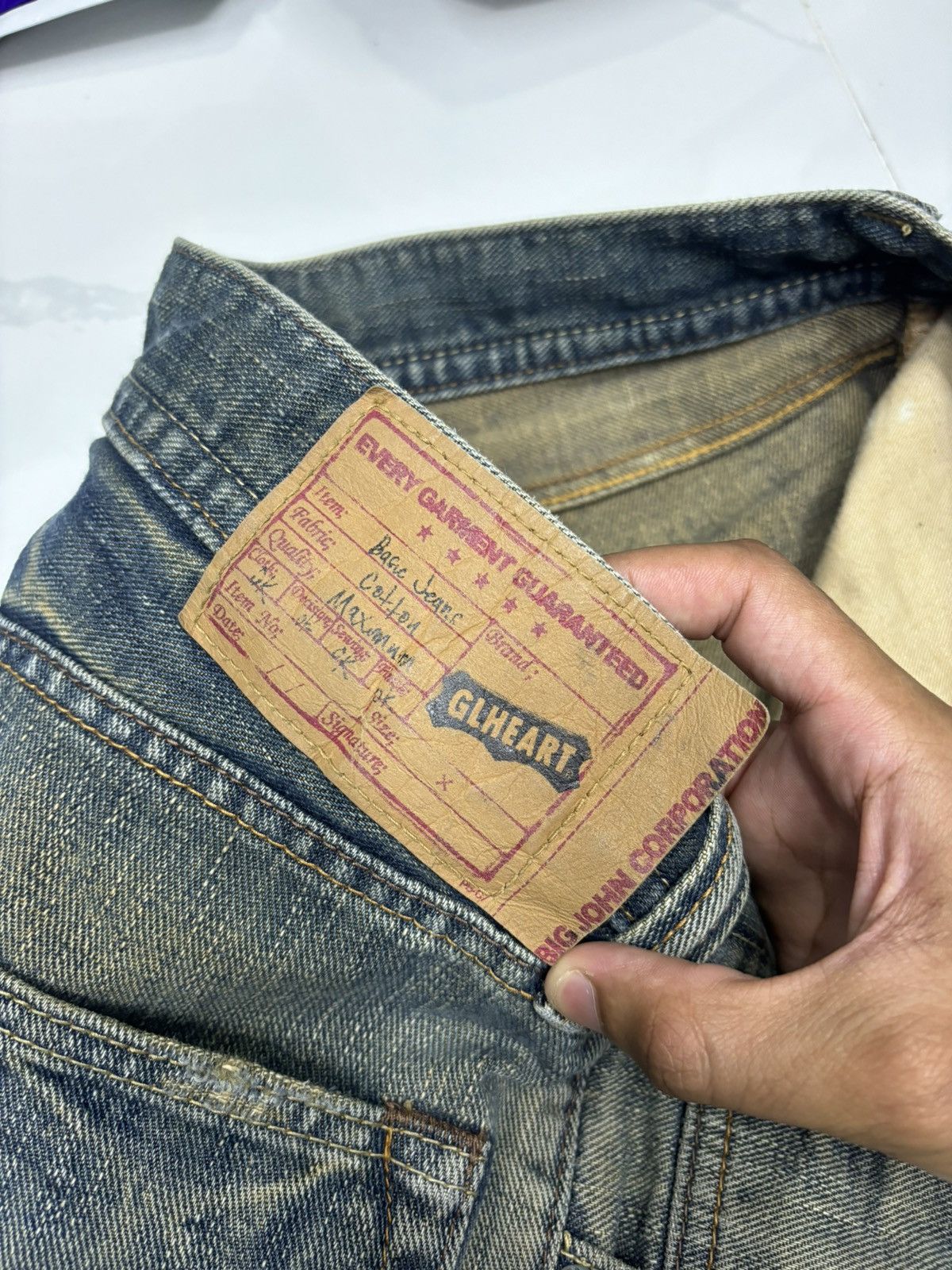 Diesel 🔥VINTAGE MUD WASH BAGGY JEANS GL HEART DENIM DIESEL STYLE Size US 33 - 8 Thumbnail