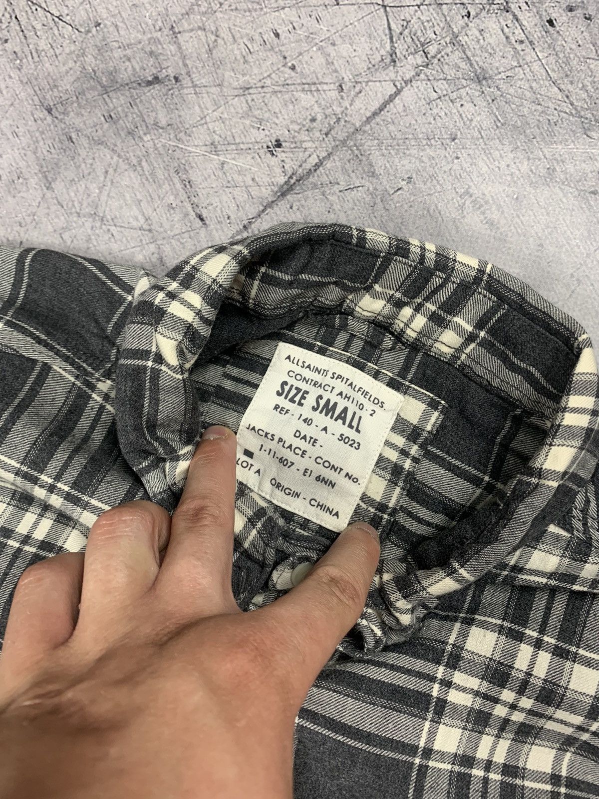 Allsaints Allsaints Edgemont L SVL Shirt Plaid Long Sleeve Mens Size S Size US S / EU 44-46 / 1 - 6 Thumbnail