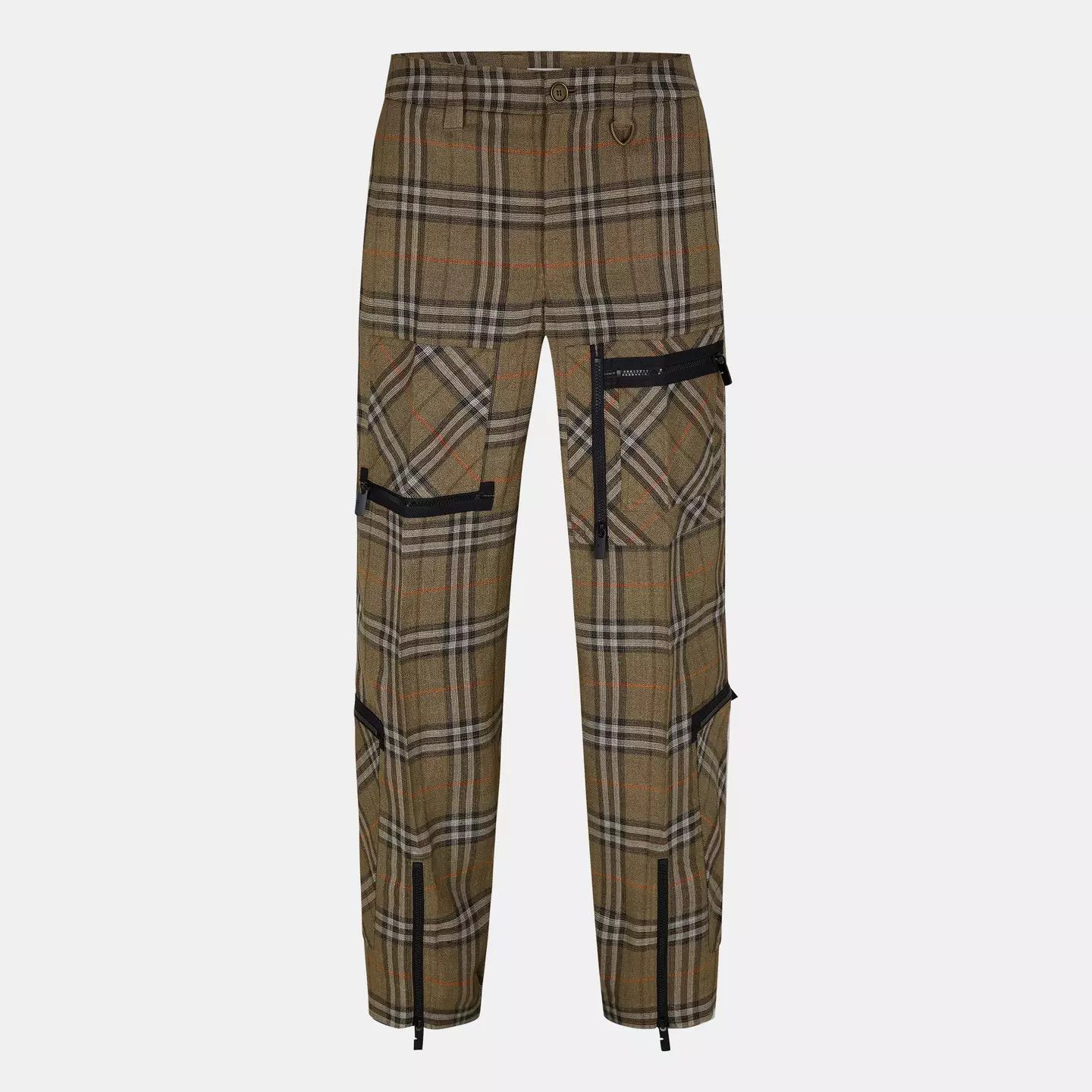 Burberry o1g2r1mq0426 Wool Tech Technical Fabric Cargo Trousers Size US 34 / EU 50 - 1 Thumbnail