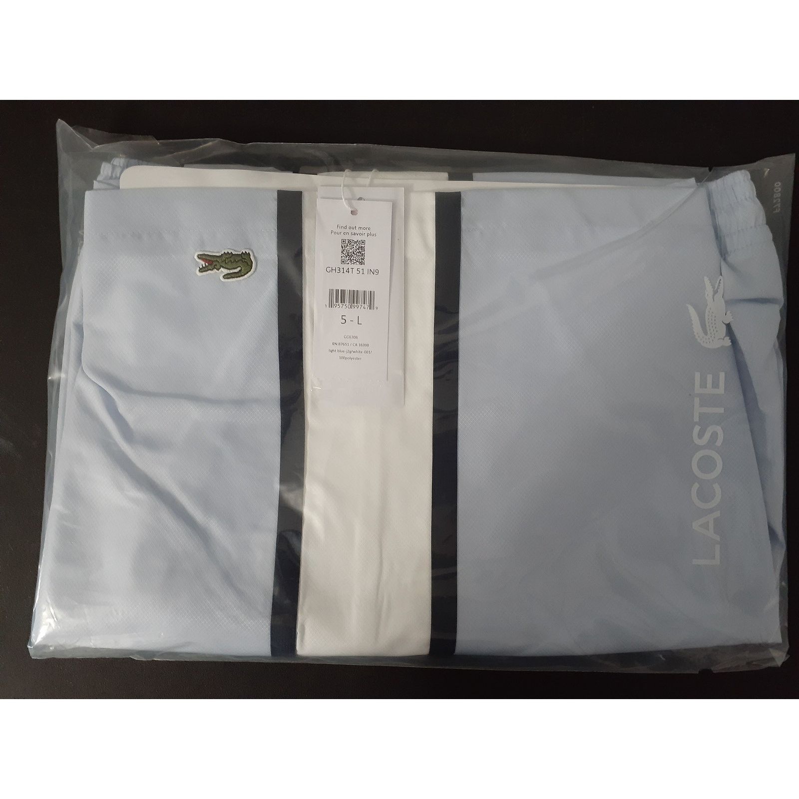 Lacoste Lacoste Men's Taffetas Diamante Classic Fi Shorts L Size US 32 / EU 48 - 2 Thumbnail