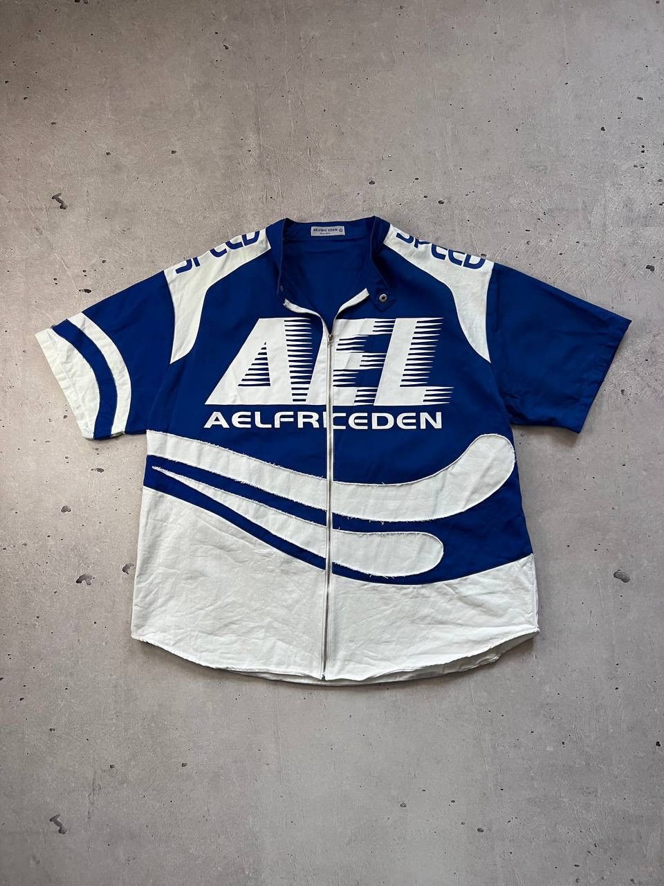 Vintage Aelfric Eden Racer Zipper Shirt Baggy Style Y2K SK8 Size US XL / EU 56 / 4 - 1 Thumbnail