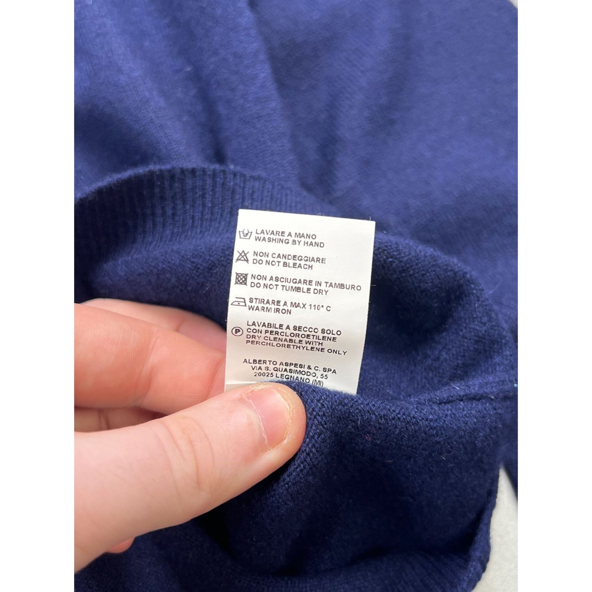 Aspesi Aspesi Cashmere Crew Neck Sweater (Y0807) Size XS / US 0-2 / IT 36-38 - 7 Thumbnail