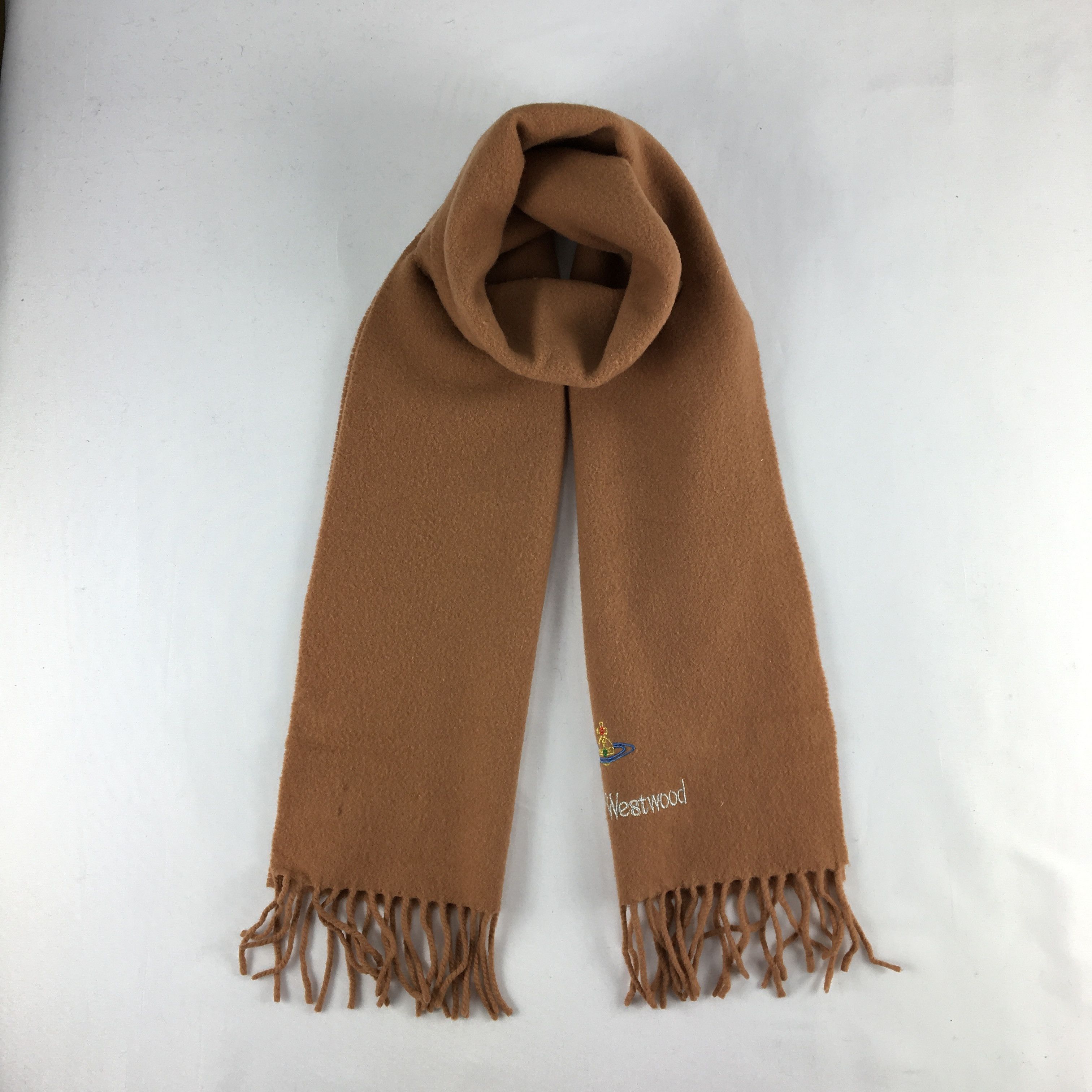 Vintage × Vivienne Westwood Vintage Vivienne Westwood Orbs Scarf Wool Cashmere Scarves Size ONE SIZE - 1 Thumbnail