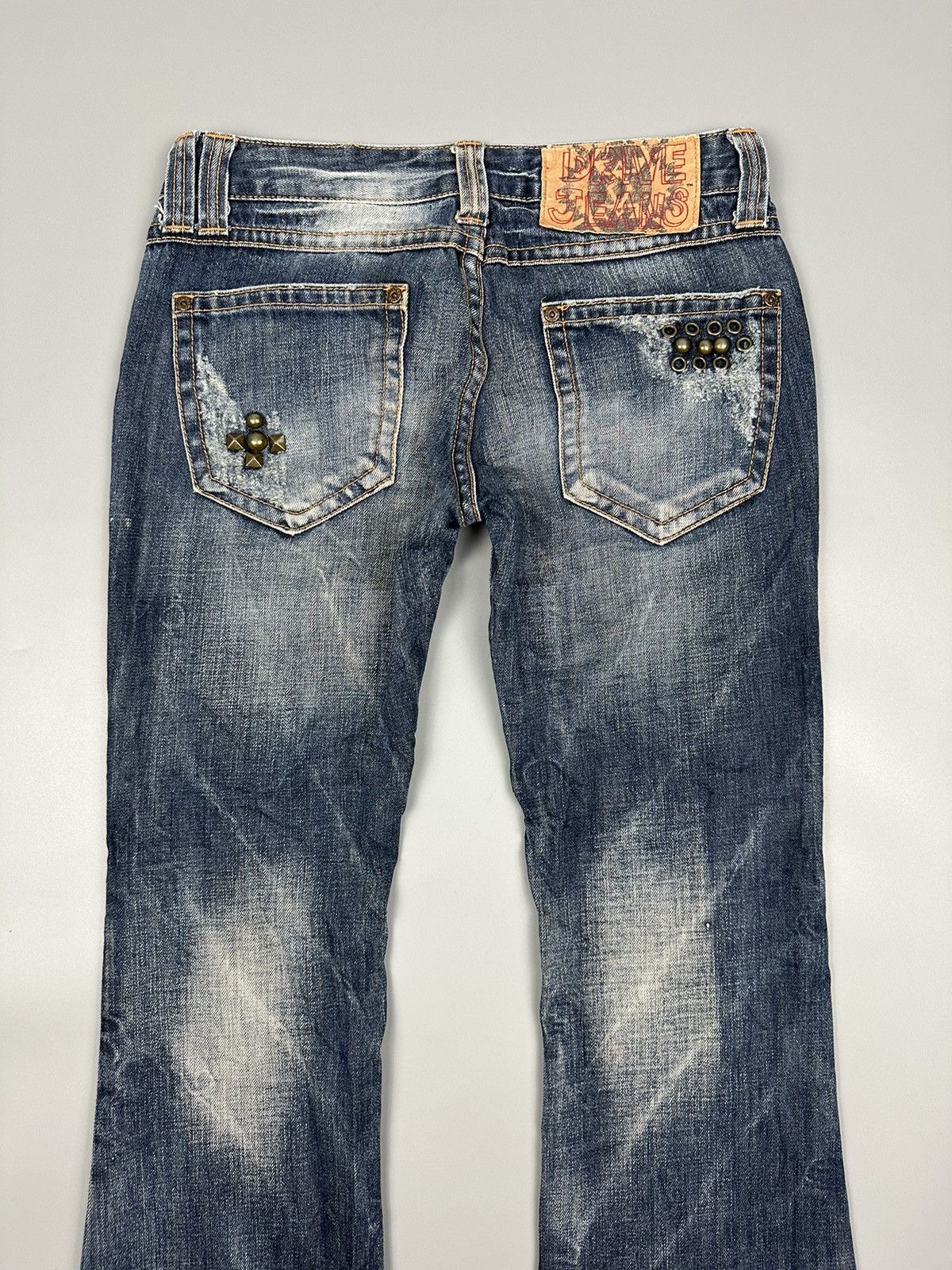 If Six Was Nine × Le Grande Bleu (L.G.B.) 🔥Flared🔥Drive Jeans Lightning Design Denim Size US 29 - 6 Thumbnail