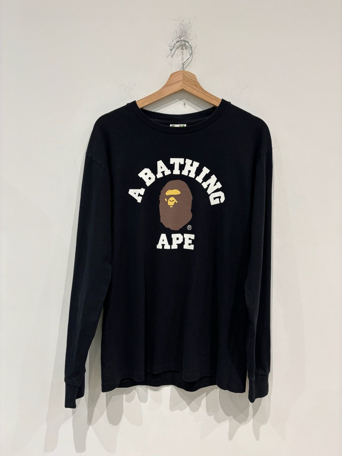 Bape BAPE College L/S Tee Black Size: L Size US L / EU 52-54 / 3 - 1 Thumbnail