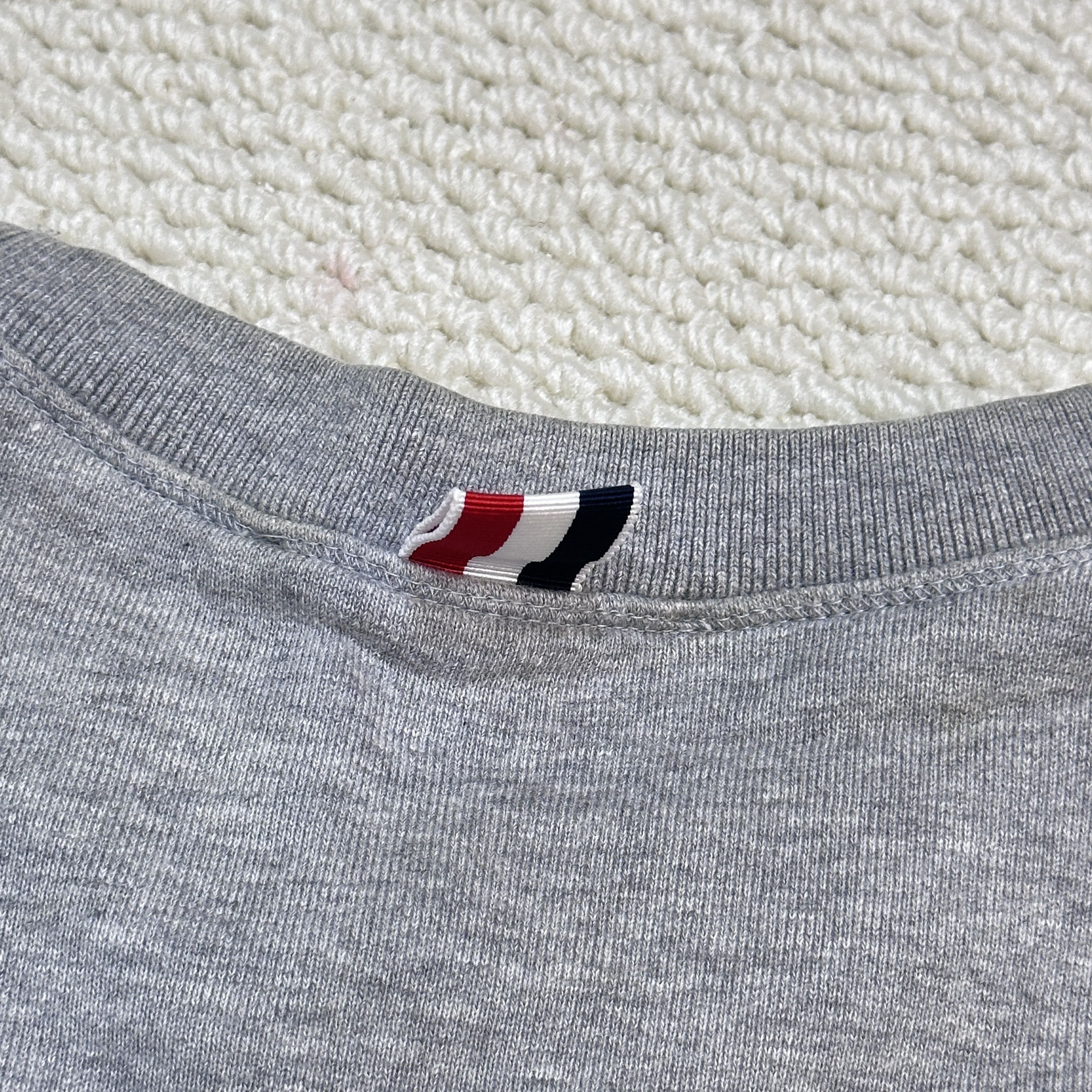 Thom Browne Engineered 4-Bar Crewneck Sweatshirt