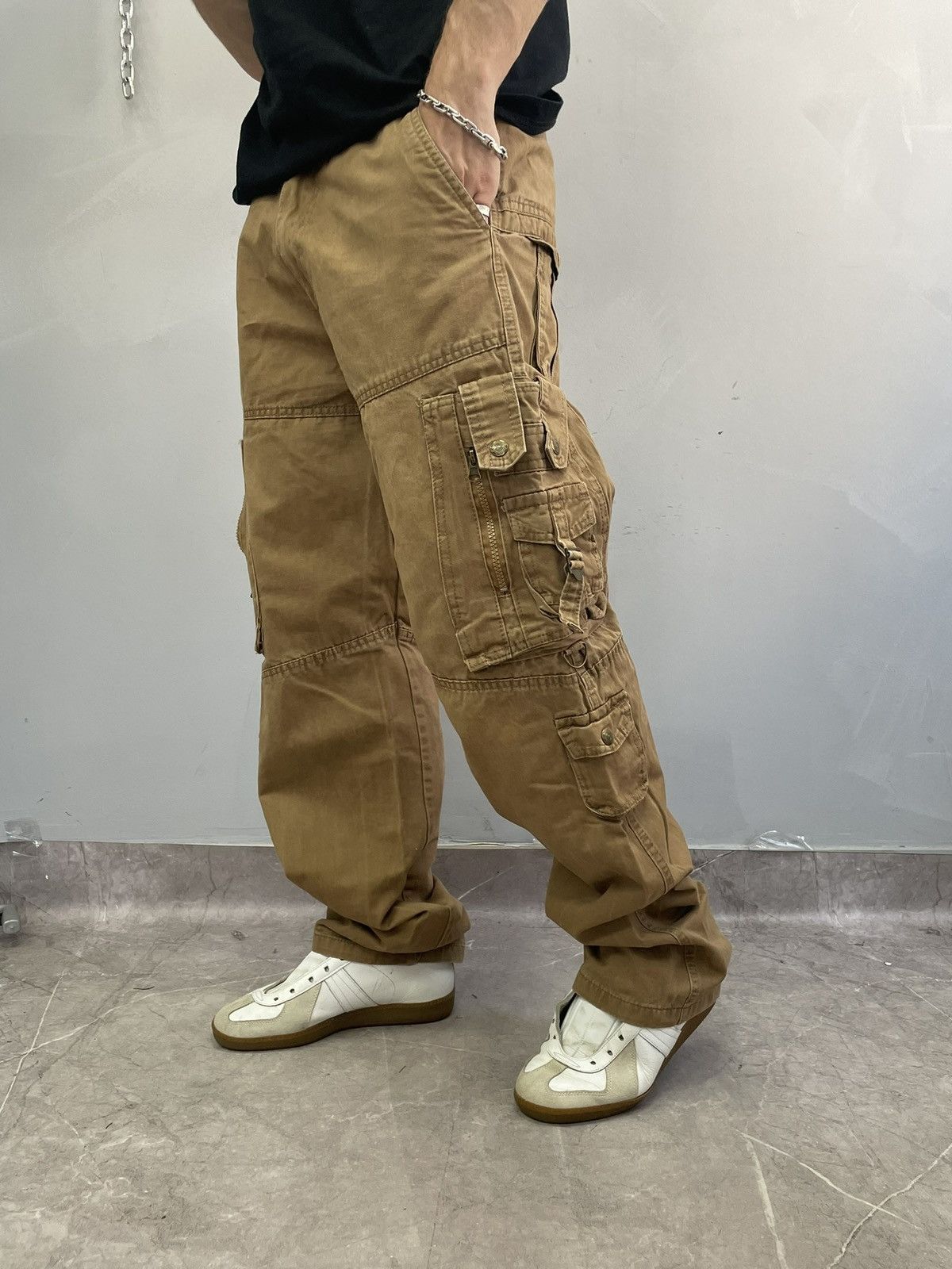 Diesel Baggy cargo y2k distressed Junya watanabe pants retro style Size US 32 / EU 48 - 4 Thumbnail