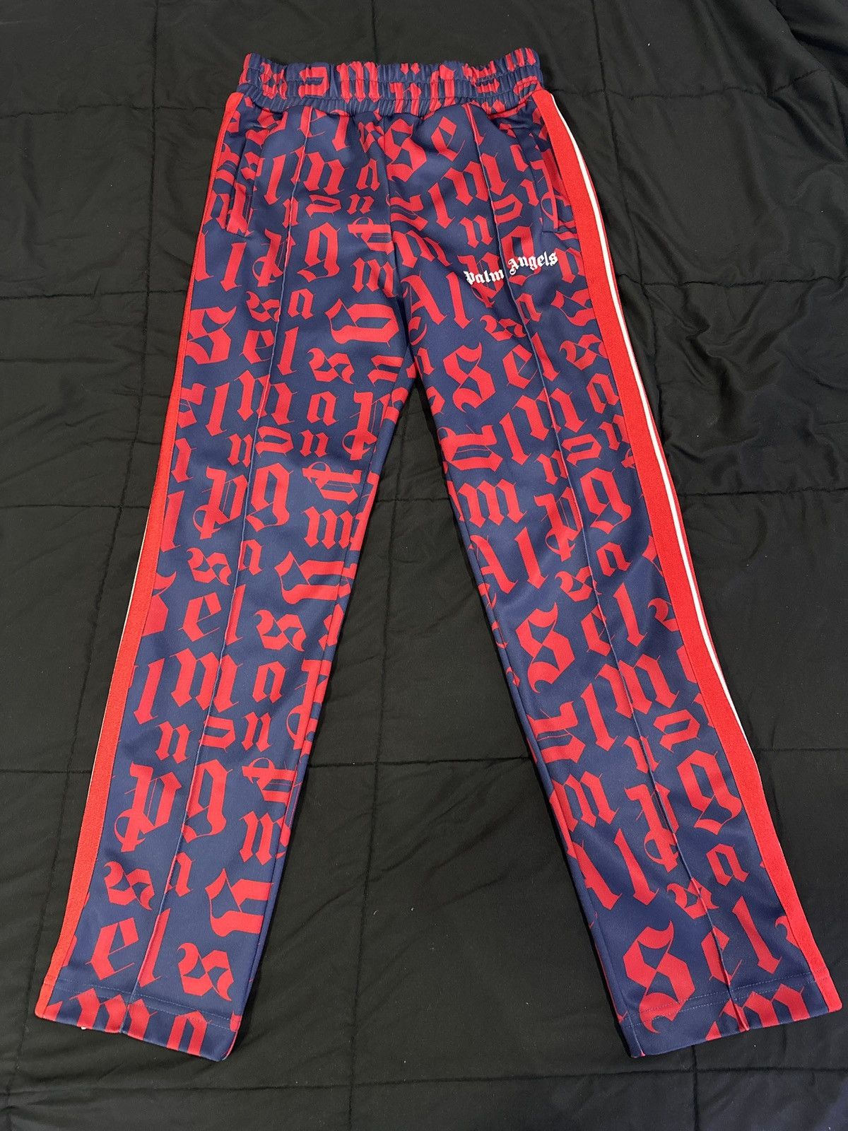 Palm Angels Palm Angels Monogram Track Pants Size US 31 - 1 Thumbnail