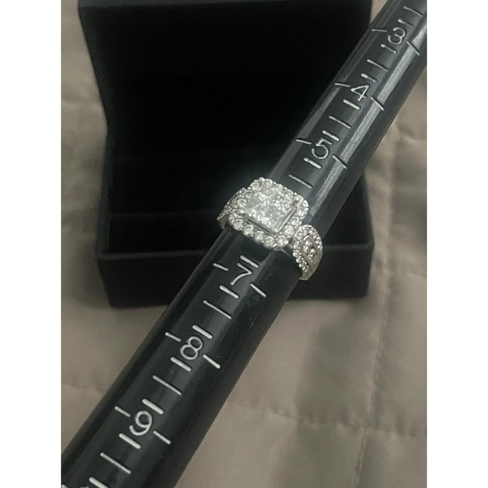 Other Genuine Diamond Engagement Ring (2CT | 14K White Gold) 💍 Size ONE SIZE - 6 Thumbnail