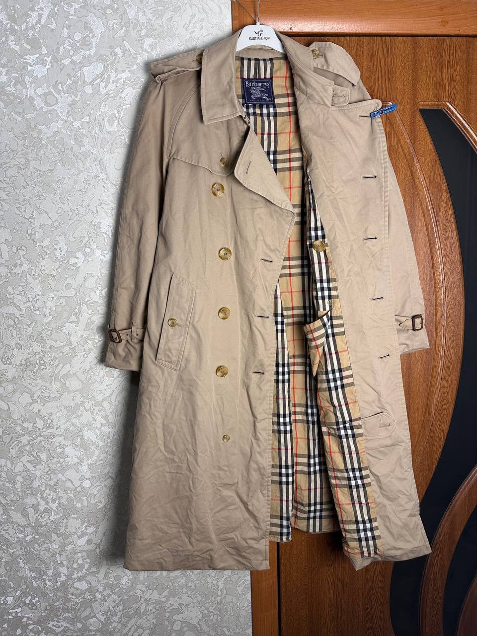 Burberry Vintage 1990s Burberrys Nova Check Trench Coat Size 48 REG Size US M / EU 48-50 / 2 - 8 Thumbnail