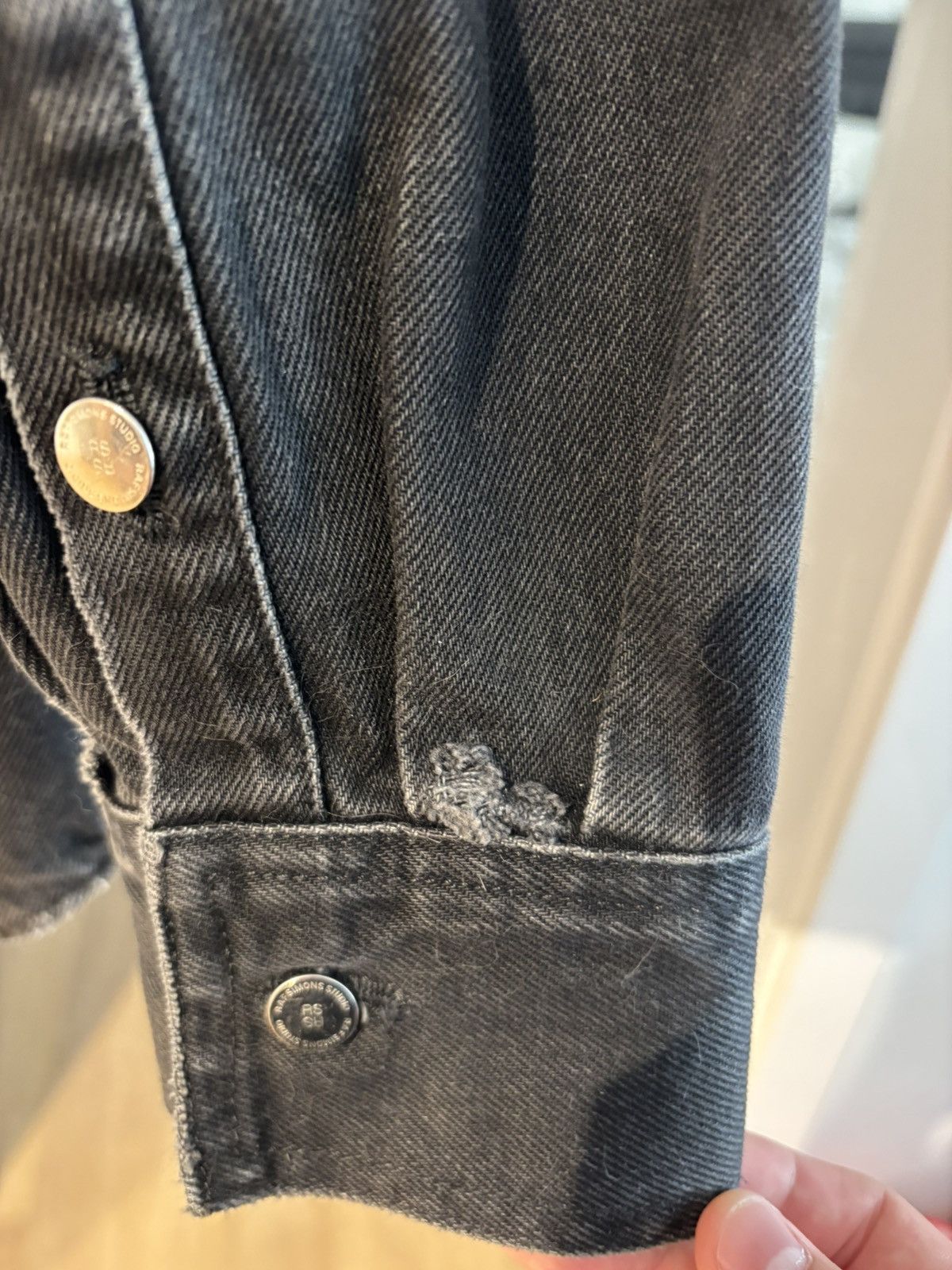 Raf Simons RAF SIMONS Logo Denim Shirt Size US M / EU 48-50 / 2 - 5 Thumbnail