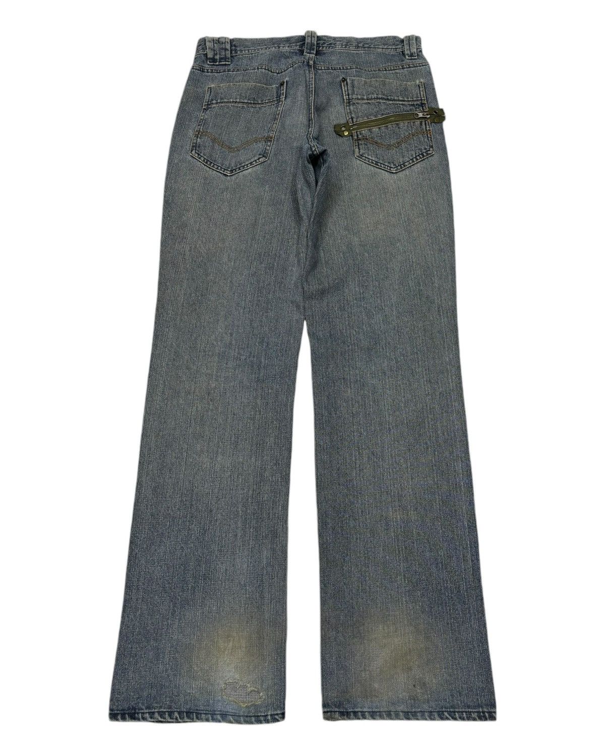 Tete Homme Vintage INTRODUCE HOMME Zipper Pocket Distressed Denim Loose Size US 32 / EU 48 - 3 Thumbnail