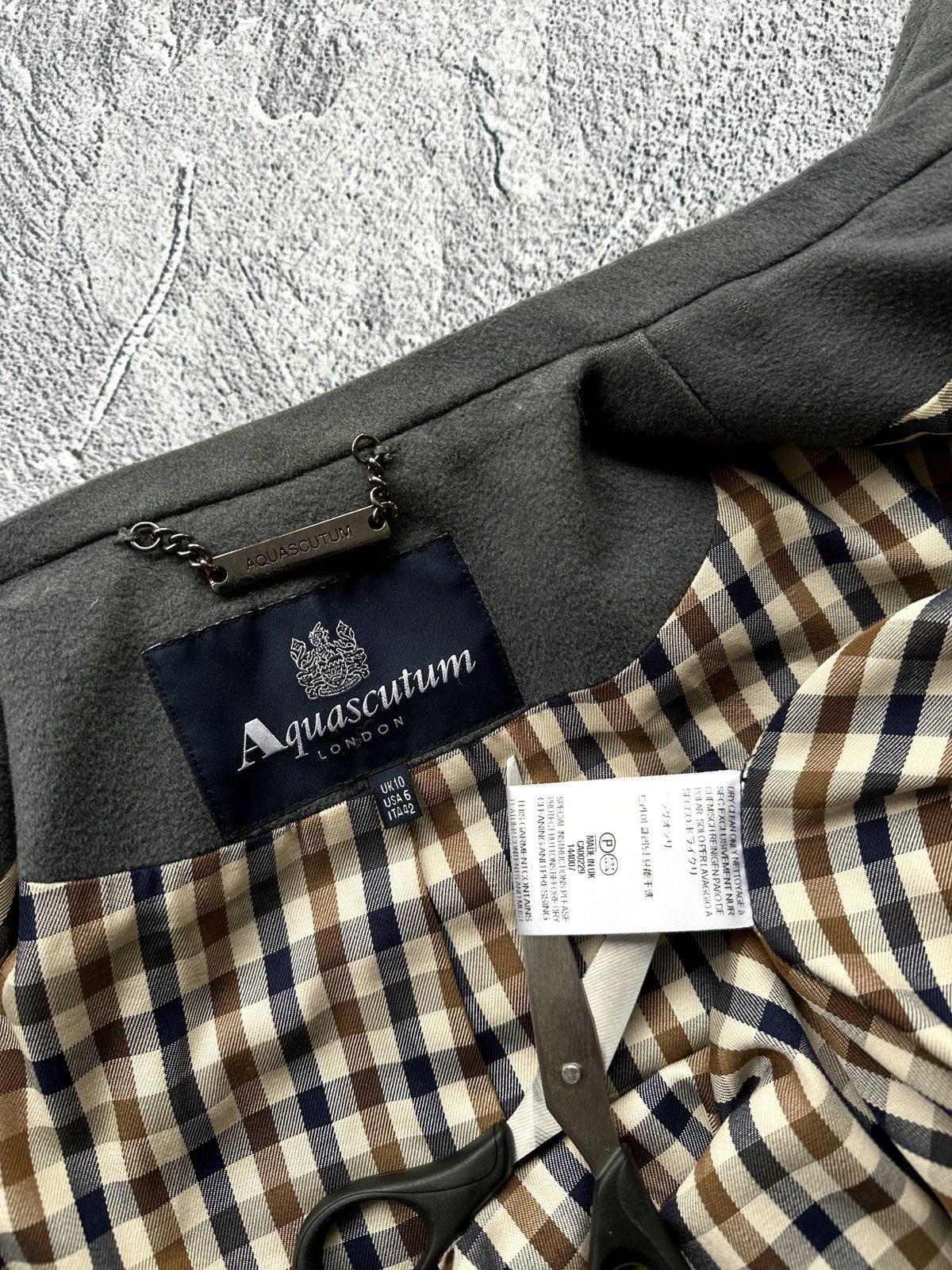 Aquascutum Women’s Aquascutum Grey Wool Duffle Coat — Made in UK Size M / US 6-8 / IT 42-44 - 15 Thumbnail