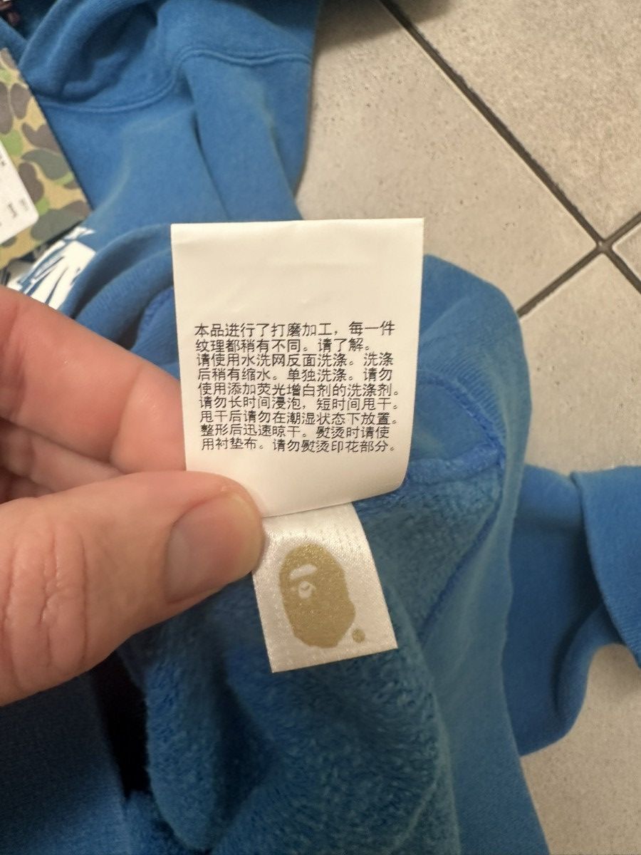 Bape Bape blue hoodie Size US XXL / EU 58 / 5 - 12 Thumbnail