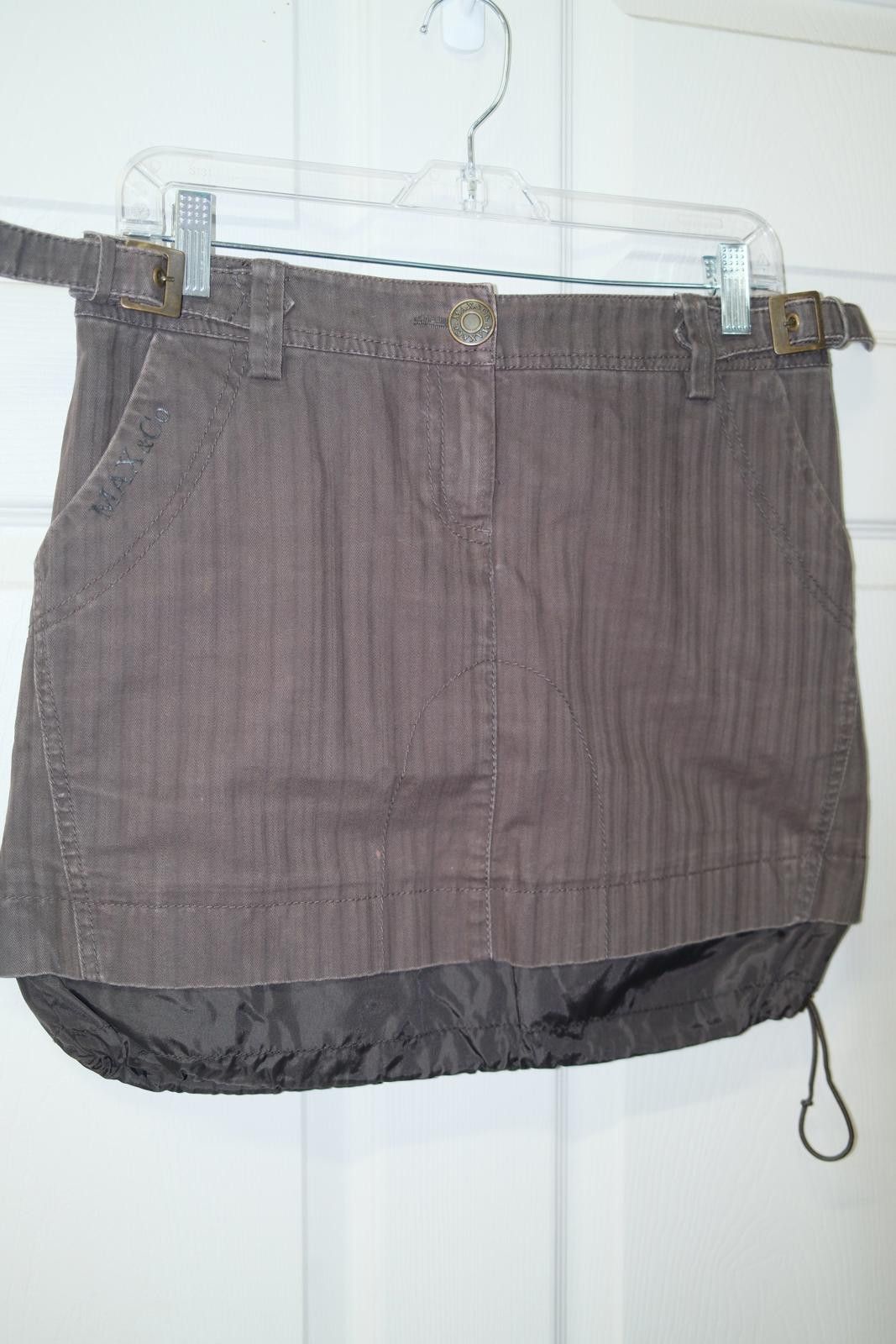Other 00's Max&Co Utility Striped Skirt Size 32" / US 10 / IT 46 - 3 Thumbnail
