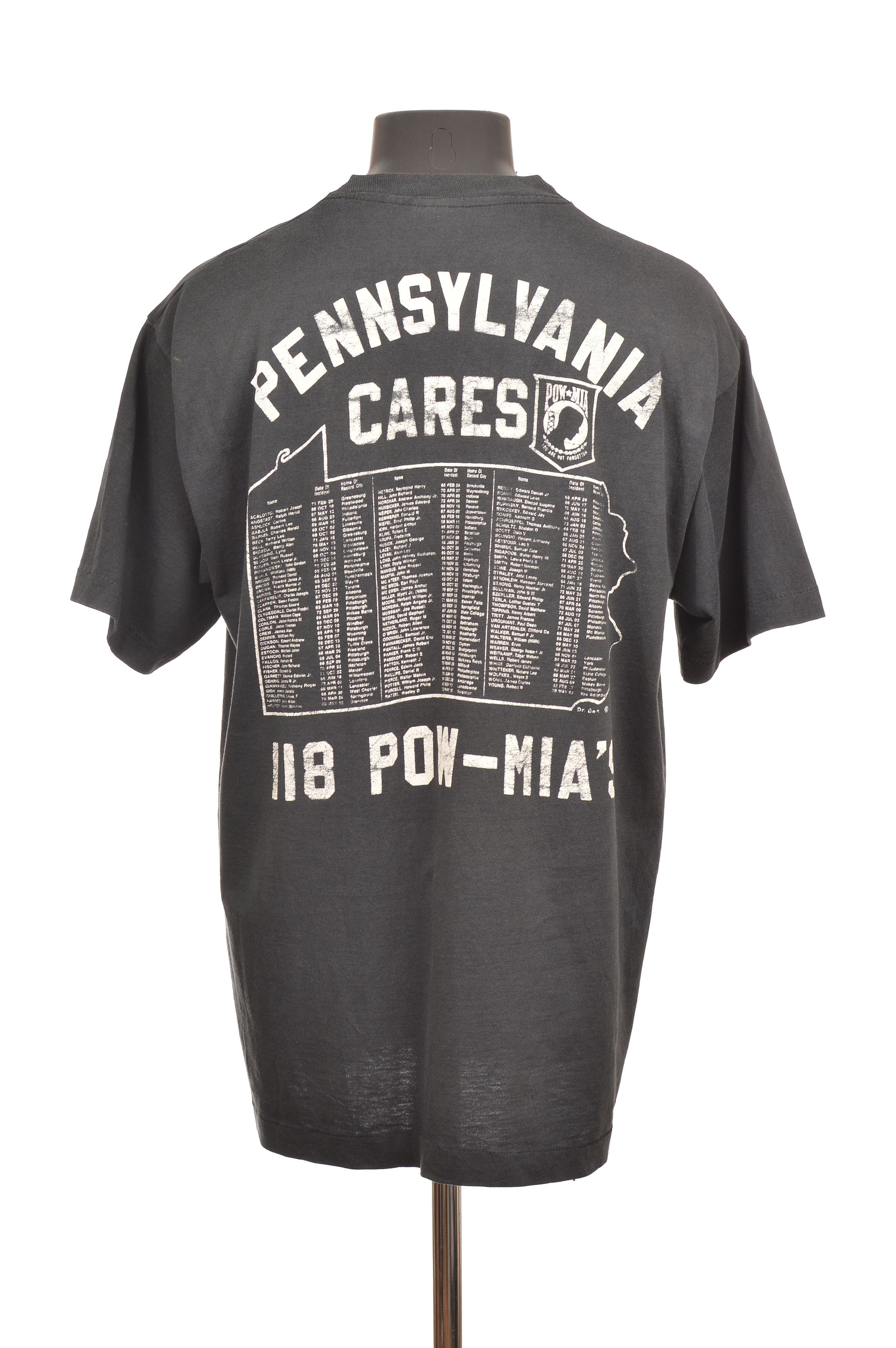 Vintage Screen Stars POW MIA Pennsylvania Cares Vintage T-Shirt Size US XL / EU 56 / 4 - 4 Thumbnail