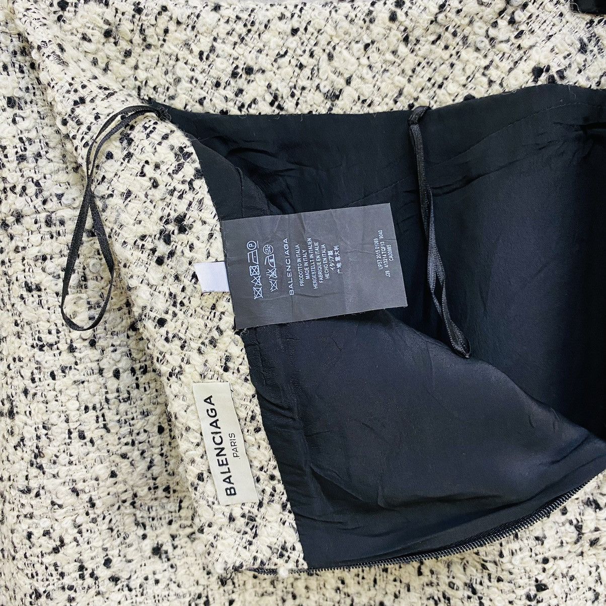 Balenciaga ARCHIVE Balenciaga 2015 Tweed Mini Skirt Alexander Wang Era Size 26" / US 2 / IT 38 - 5 Thumbnail