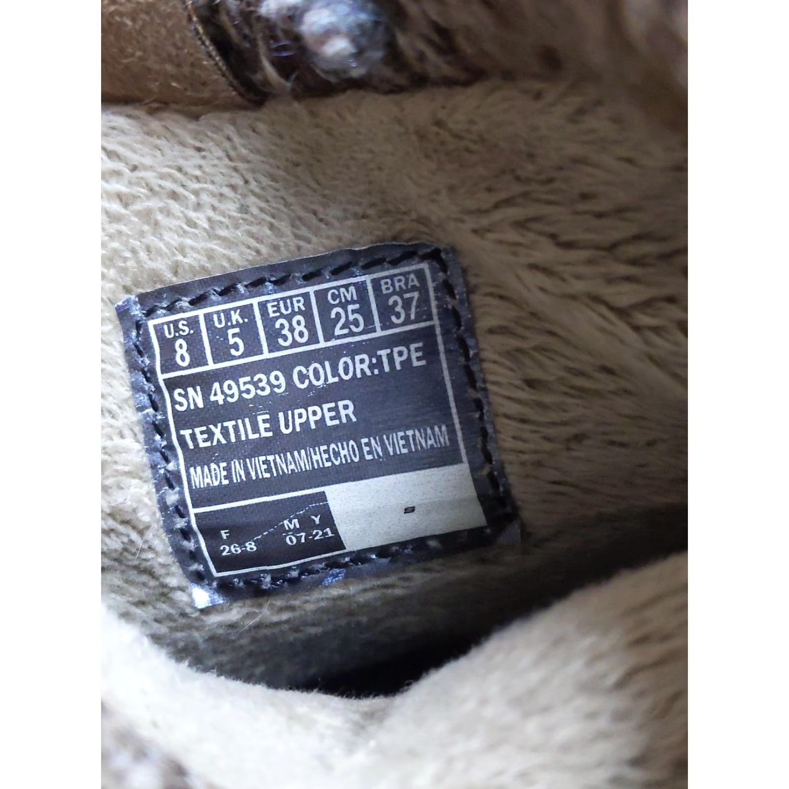 SKECHERS Skechers Womens Boots Size 8 38 Tan Knit Cuff Ankle Winter Walking SN49539 Size US 9 / IT 39 - 6 Thumbnail