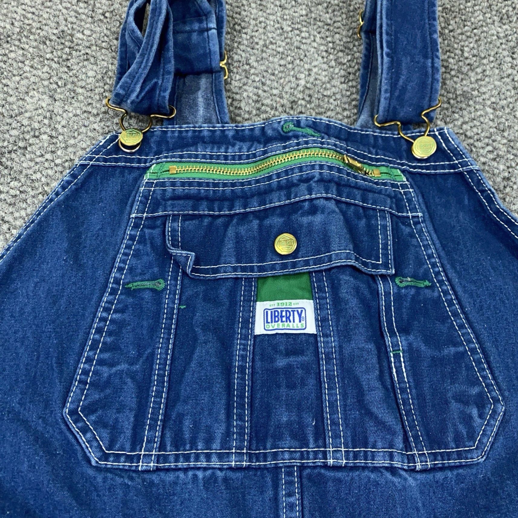 Vintage VINTAGE Liberty Denim Overalls Mens 42x30 Jeans 5-Pocket Blue 90s Hipster USA - Workwear Utility Pants Mens Size US 42 / EU 58 - 4 Thumbnail