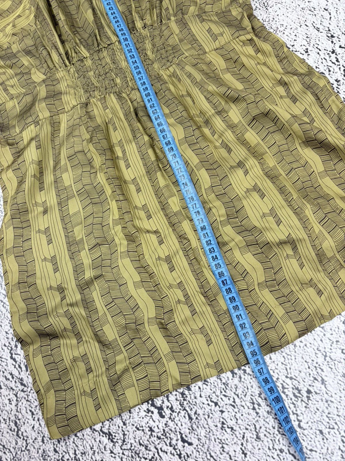 Japanese Brand Noa Noa Boho Geometric Olive Green Dolman Sleeve Dress S Size S / US 4 / IT 40 - 12 Thumbnail