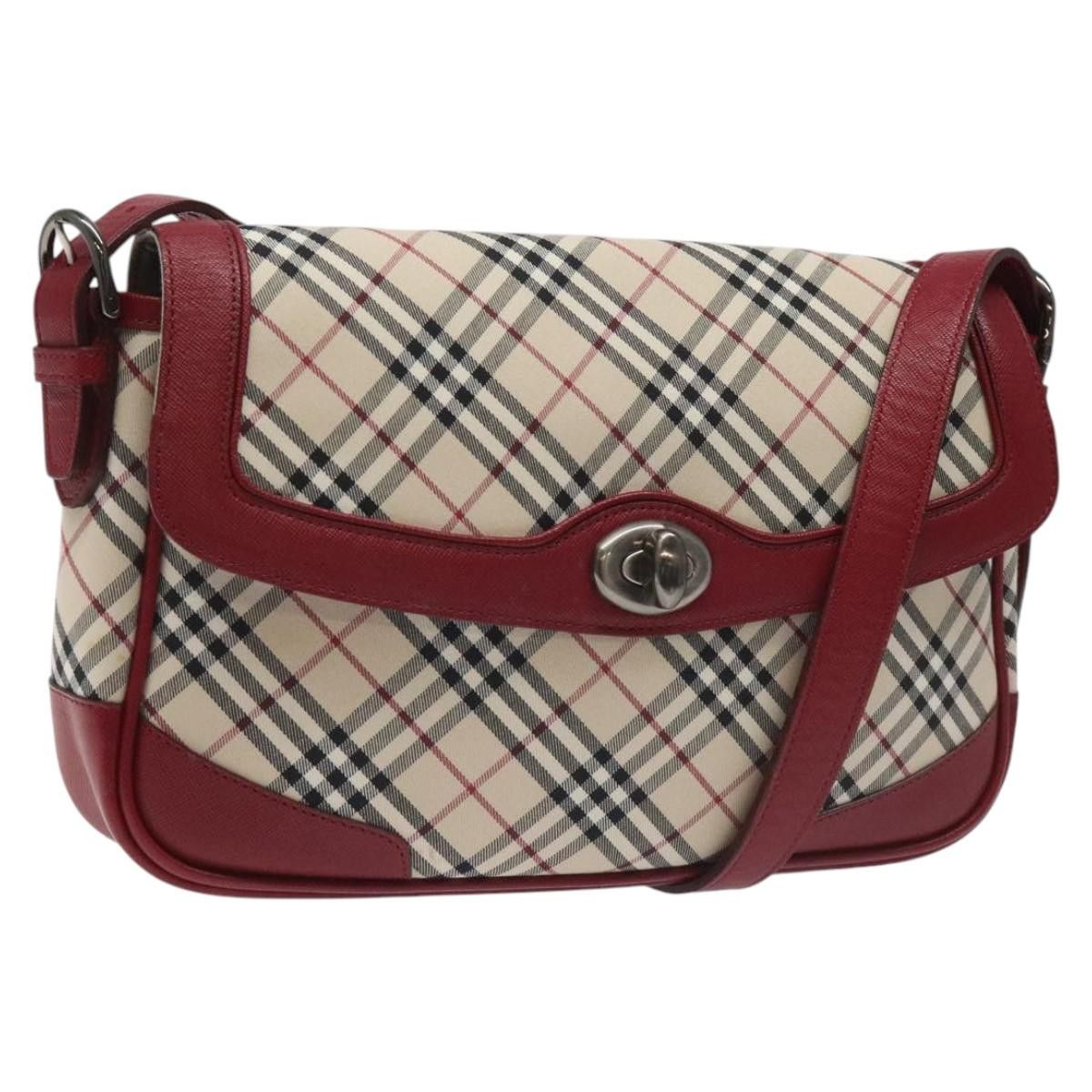 Burberry Nova Check Beige Canvas Shoulder Bag (Pre-Owned) Size ONE SIZE - 1 Thumbnail