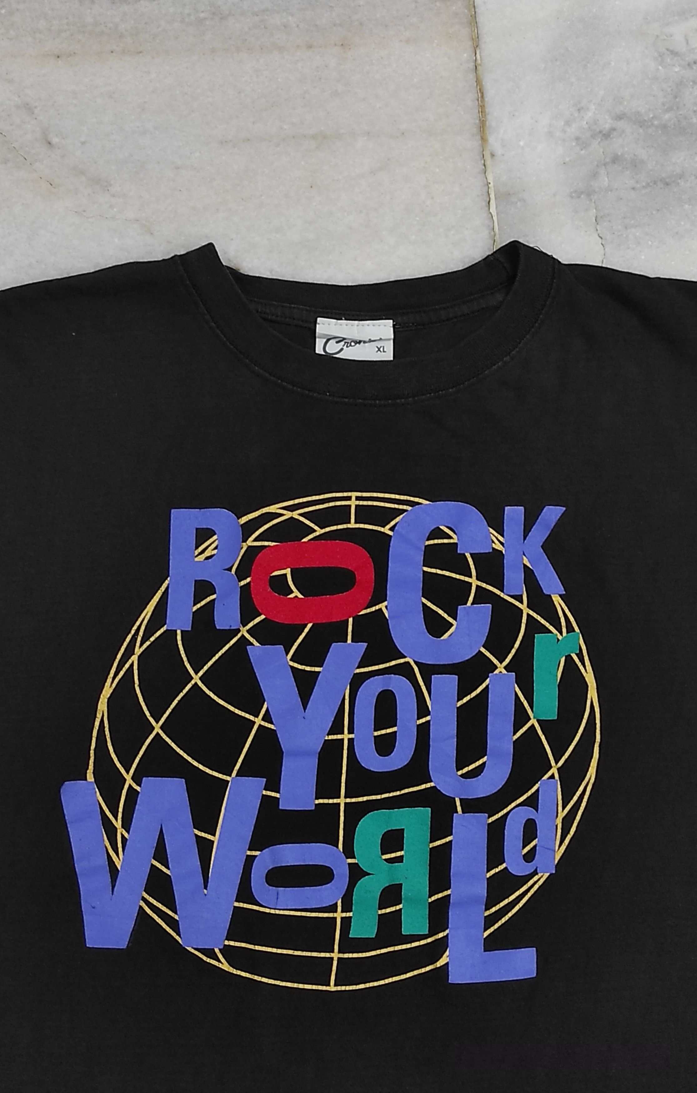 Band Tees Vintage 90s ROCK YOUR WORLD MEMBERS TEE Size US XL / EU 56 / 4 - 3 Thumbnail