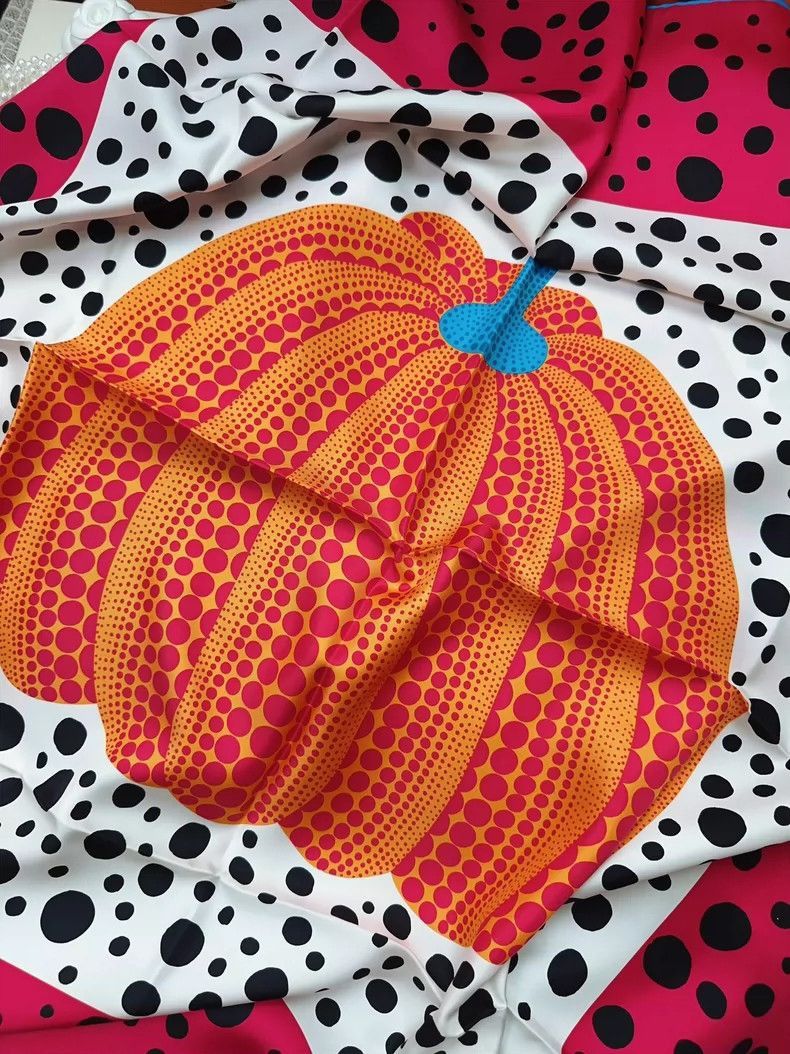 Louis Vuitton Louis Vuitton Pink Polka Dot Silk Scarf-2506 Size ONE SIZE - 4 Thumbnail