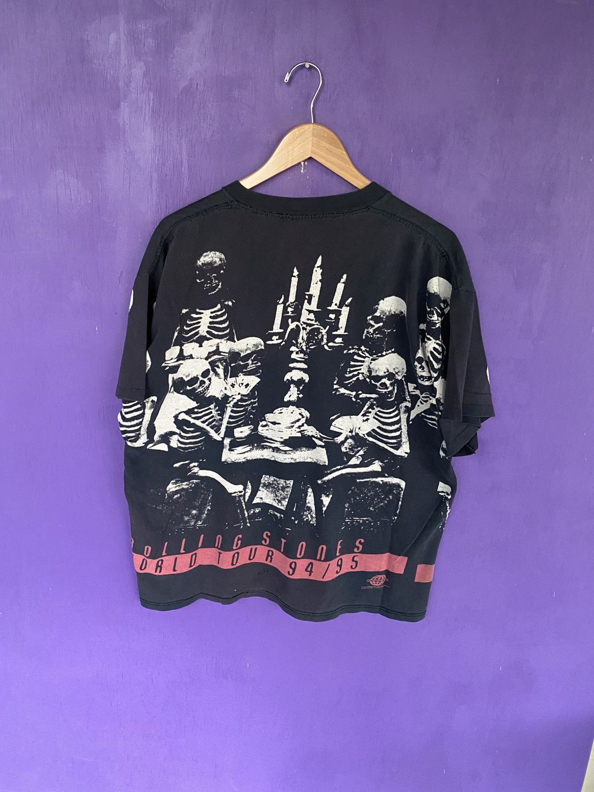 Band Tees Vintage 94/95 Rolling stones skeletons AOP tour tee Size US XL / EU 56 / 4 - 2 Thumbnail