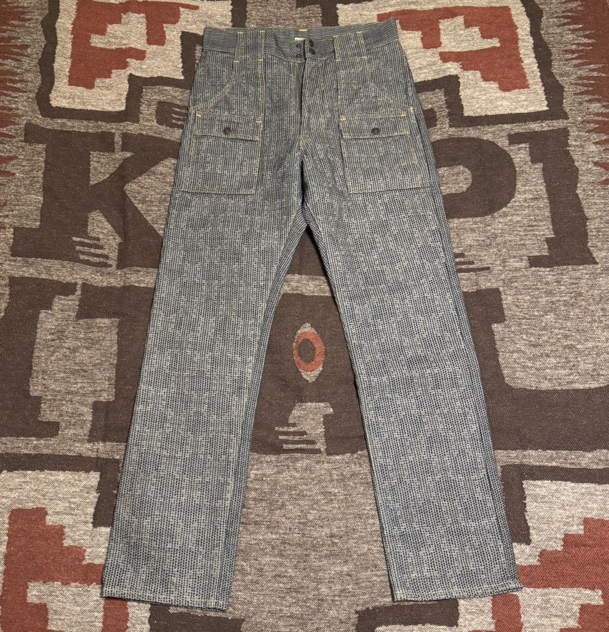 Kapital Kapital Century Denim No. 7 Bush Pants Size US 32 / EU 48 - 1 Thumbnail