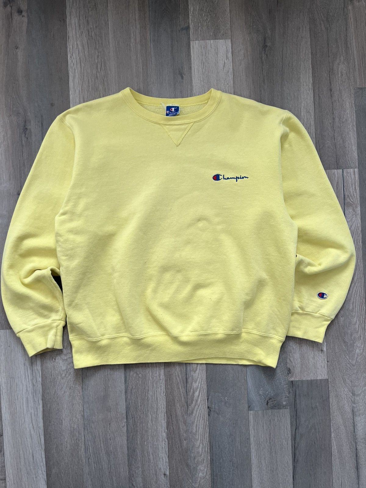 Champion Vintage Champion miUSA Yellow Crewneck Size US L / EU 52-54 / 3 - 1 Thumbnail