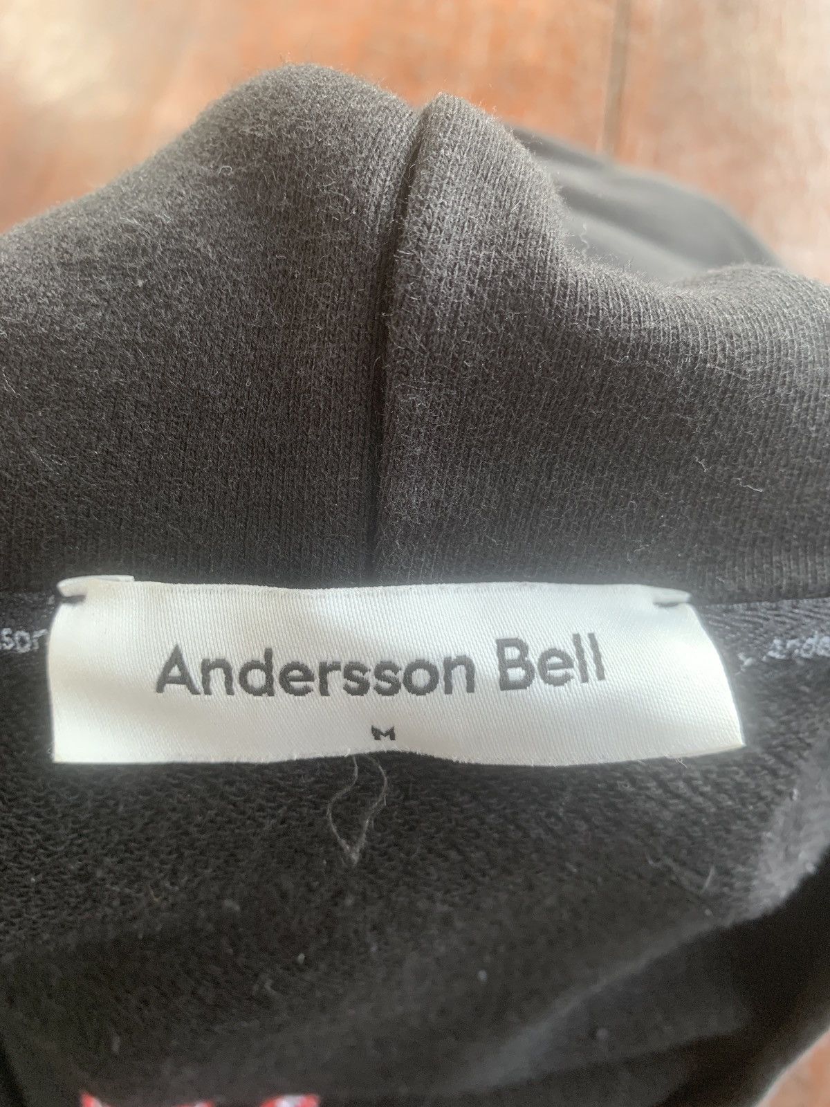 Andersson Bell Andersson Bell big spell out embroidery logo black hoodie Size US M / EU 48-50 / 2 - 5 Thumbnail