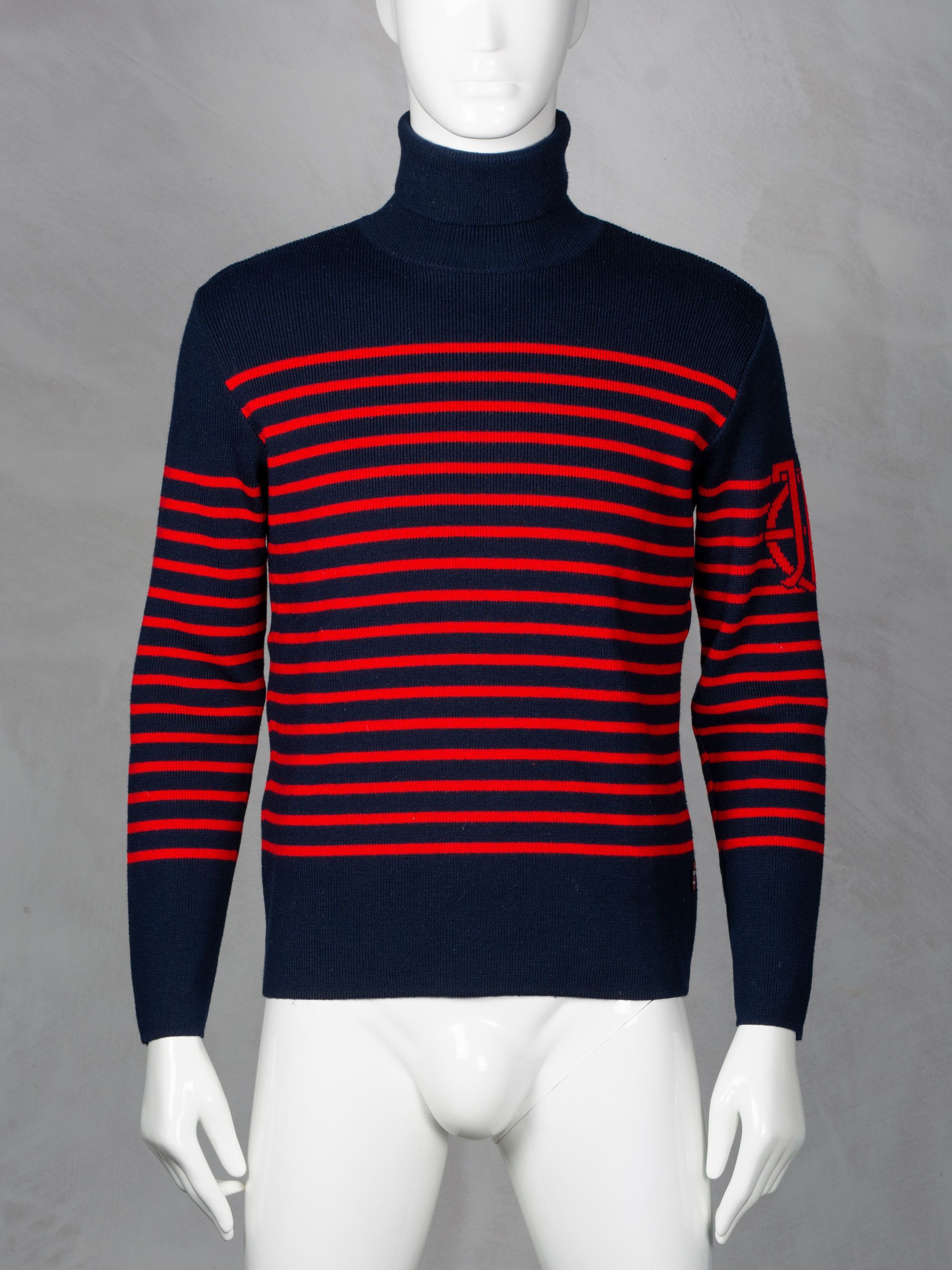 Jean Paul Gaultier JPG.Jean's - (vintage) - striped knit turtleneck Size US XL / EU 56 / 4 - 3 Thumbnail