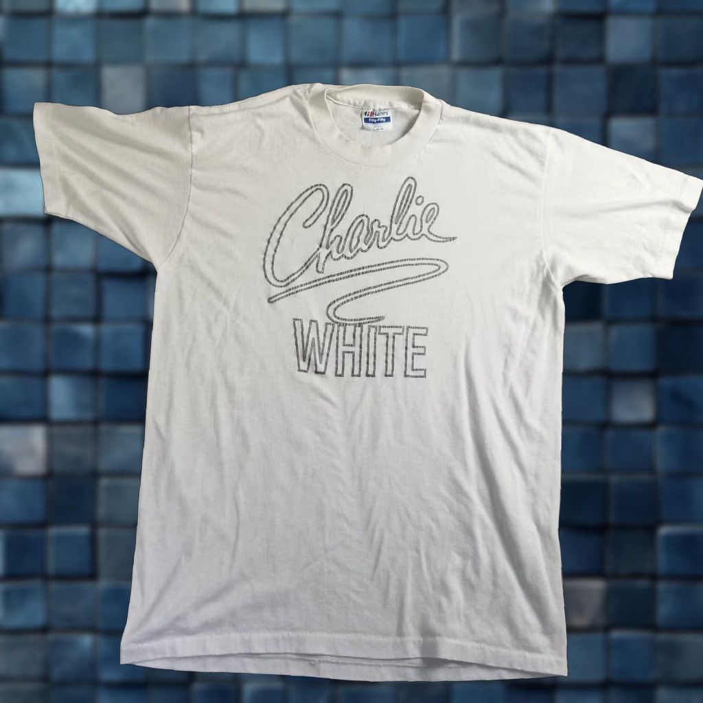 Vintage Revlon Shirt Mens Large Extra Large XL Vintage Charlie White Perfume Promo Size US L / EU 52-54 / 3 - 1 Thumbnail