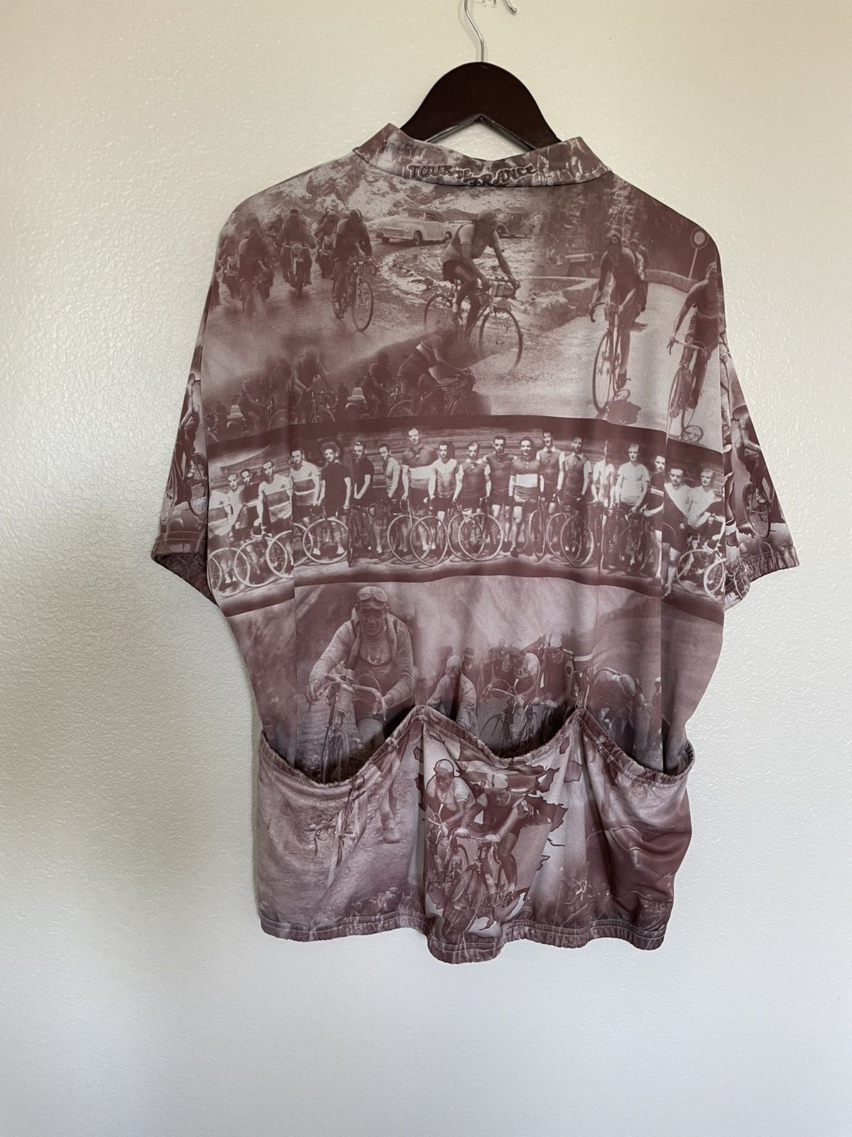 Vintage 90s tour de france aop bike tee