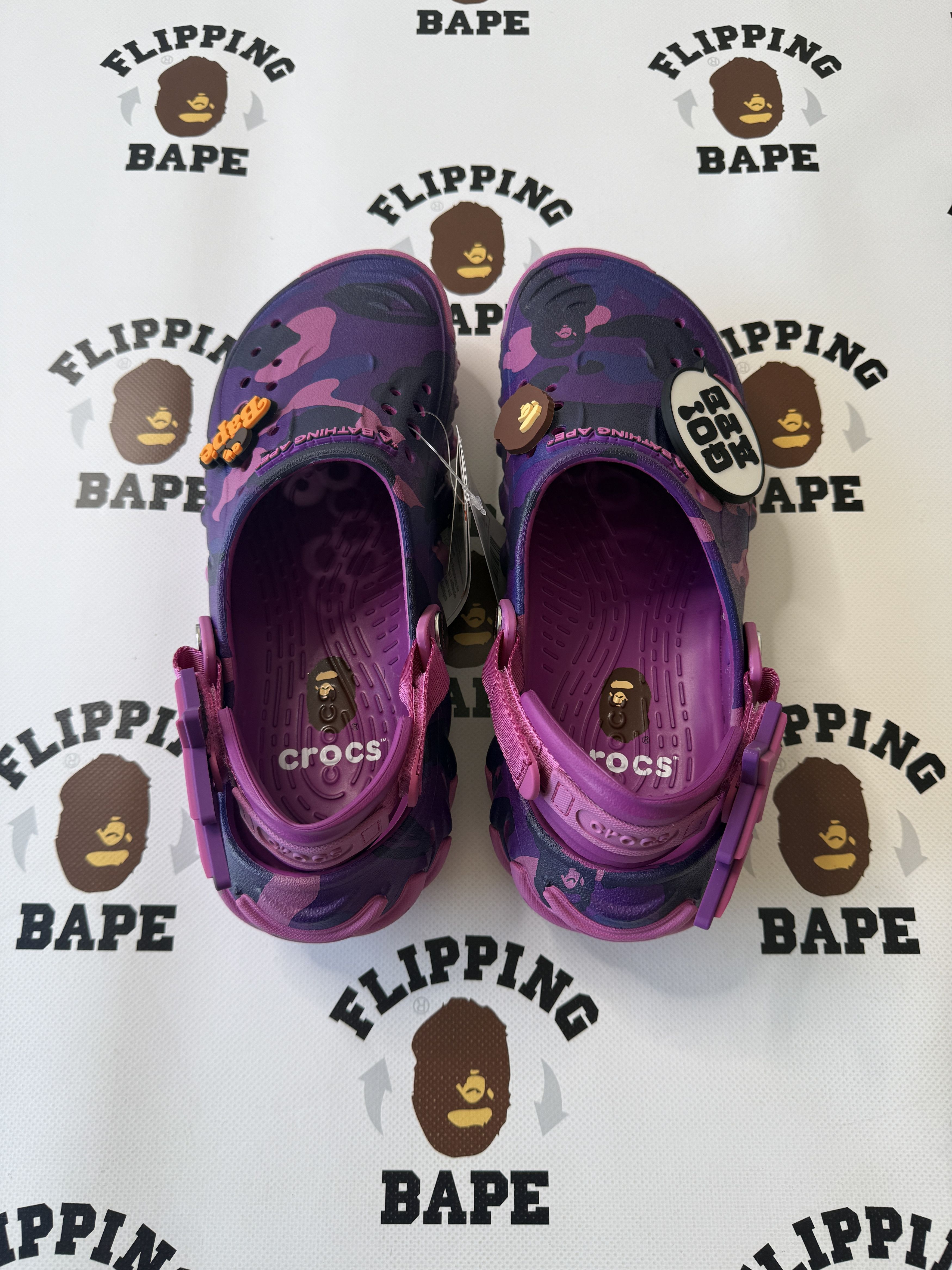 Bape × Crocs BAPE X CROCS ECHO PURPLE Size US 10 / EU 43 - 2 Thumbnail