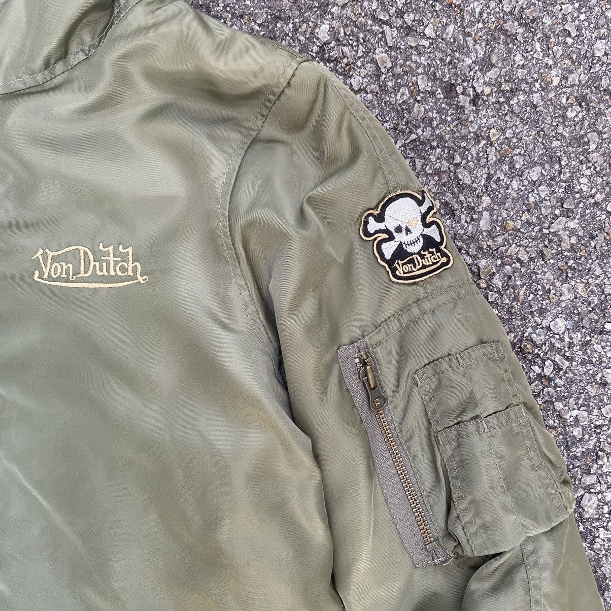 Christian Audigier × Ed Hardy × Von Dutch Von Dutch M65 Bomber Military Jacket Army Green Size US XS / EU 42 / 0 - 4 Thumbnail