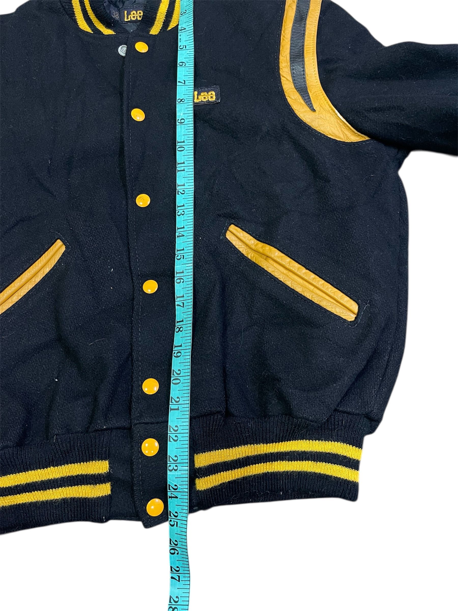 Lee True Vintage 70s Lee Varsity Delong Black/Yellow Jacket Size US M / EU 48-50 / 2 - 18 Thumbnail